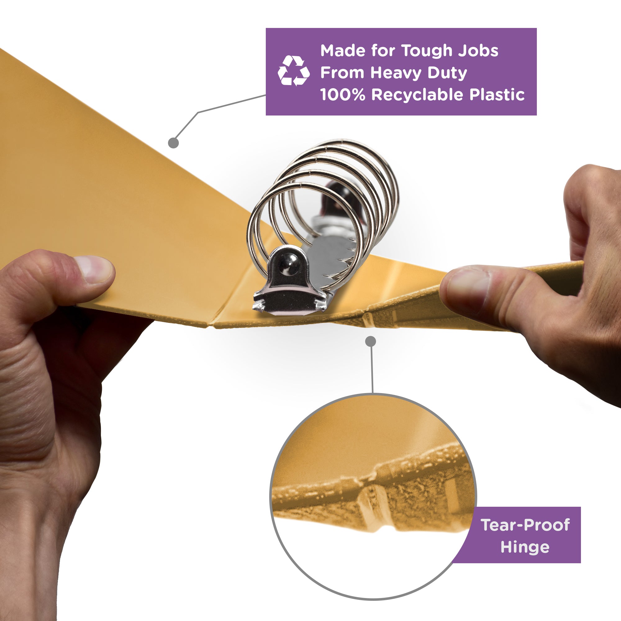 2-Inch Heavy Duty 5-Ring Binder – Top Opening