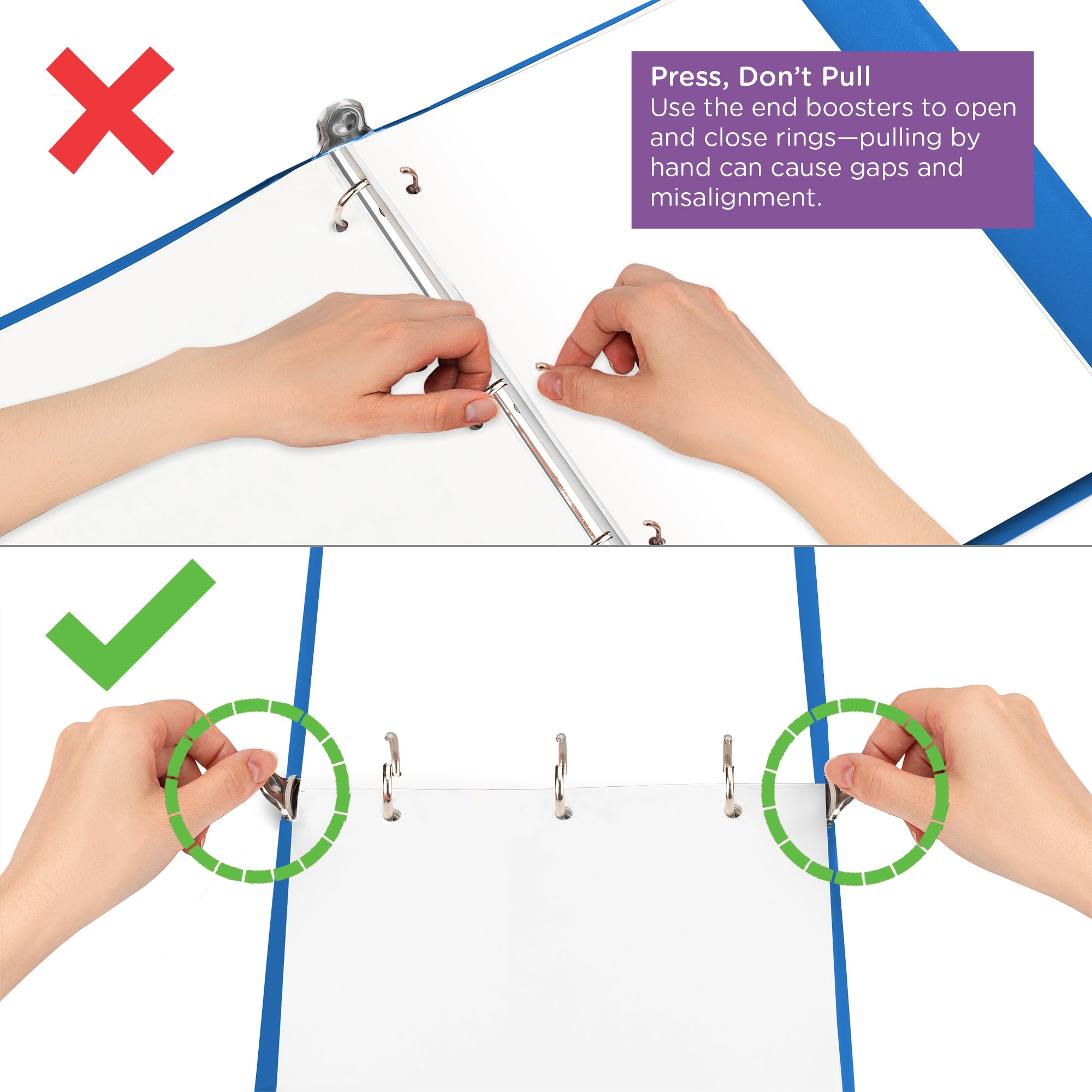 2-Inch Heavy Duty 3-Ring Binder for Medical Charting - Top Opening