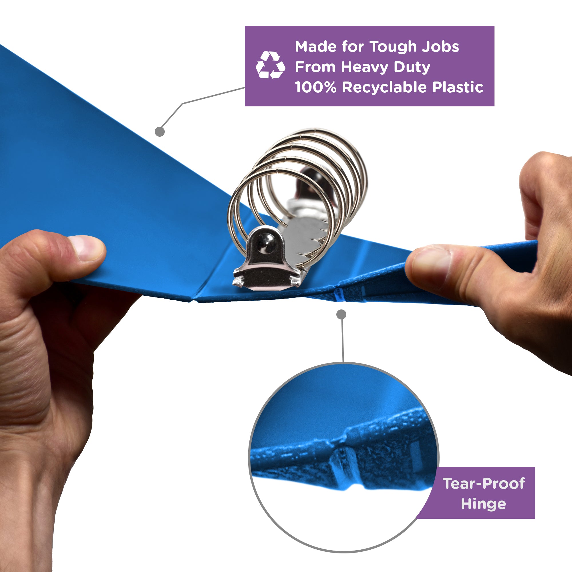 2-Inch Heavy Duty 5-Ring Binder – Top Opening