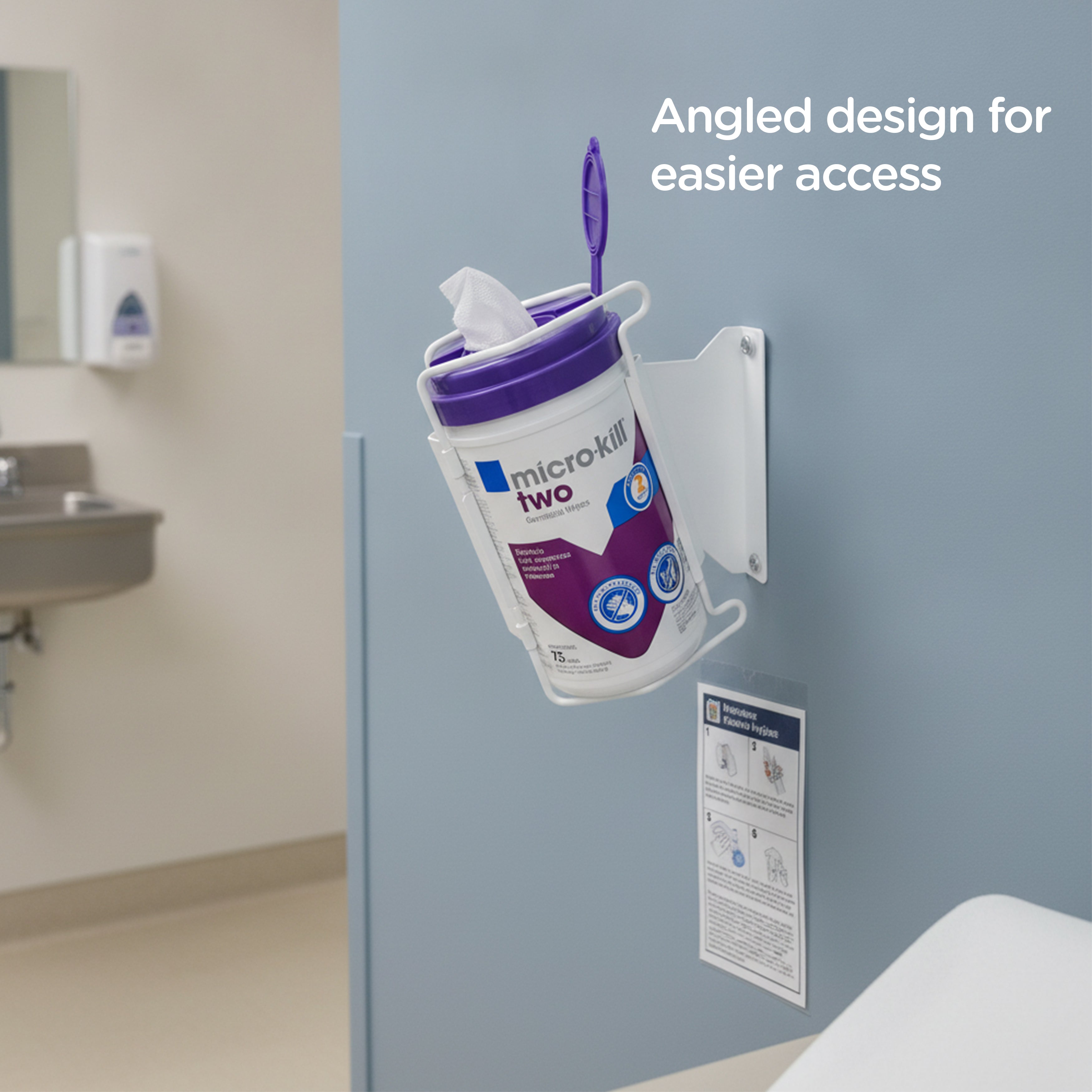 EasyReach™ Wall-Mounted Disinfecting Wipes Dispenser