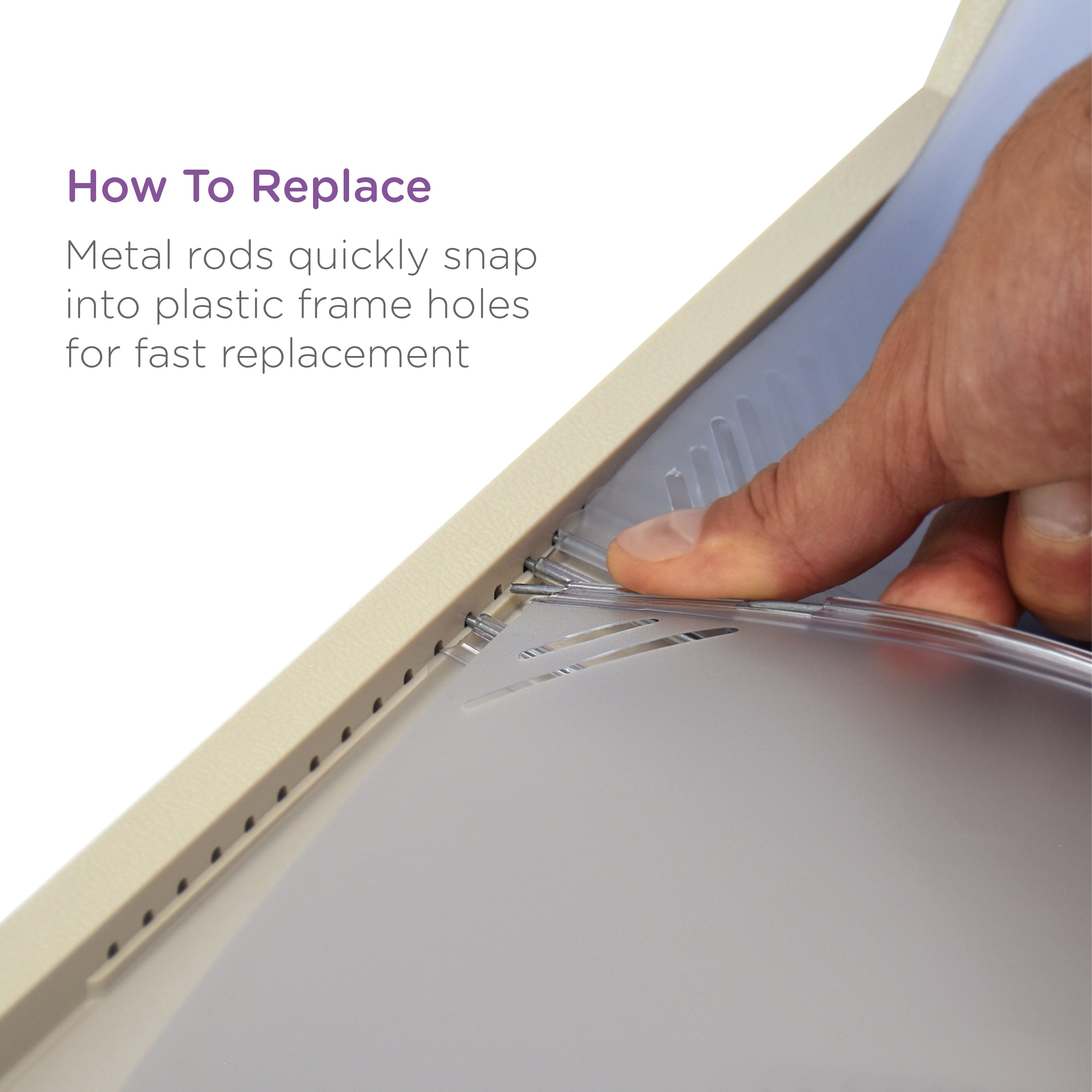 10-Pack Vinyl Replacement Pockets for Kardex-Visitrays