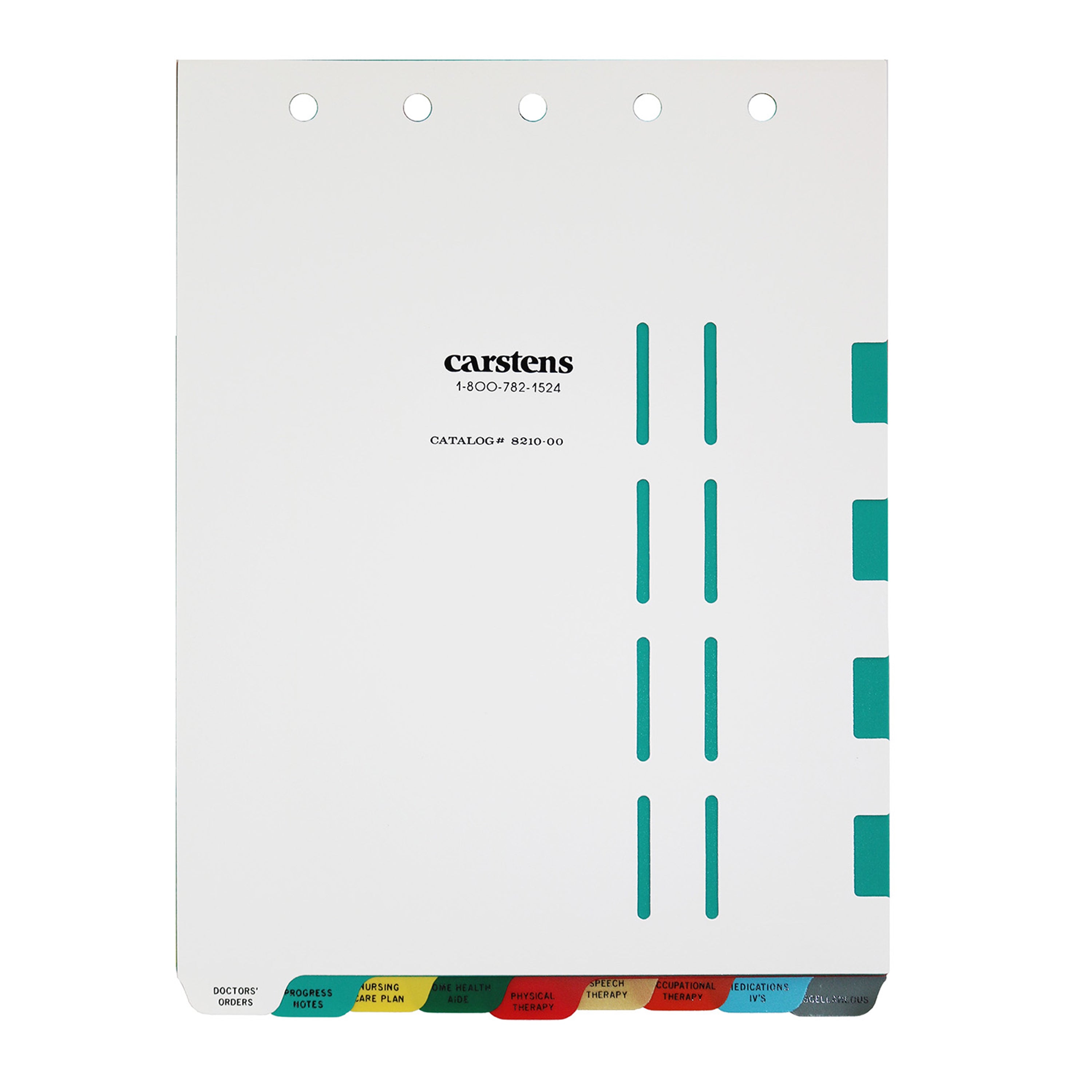 Heavy Duty Plastic At-Home Healthcare Divider Sets for Top Opening Binders