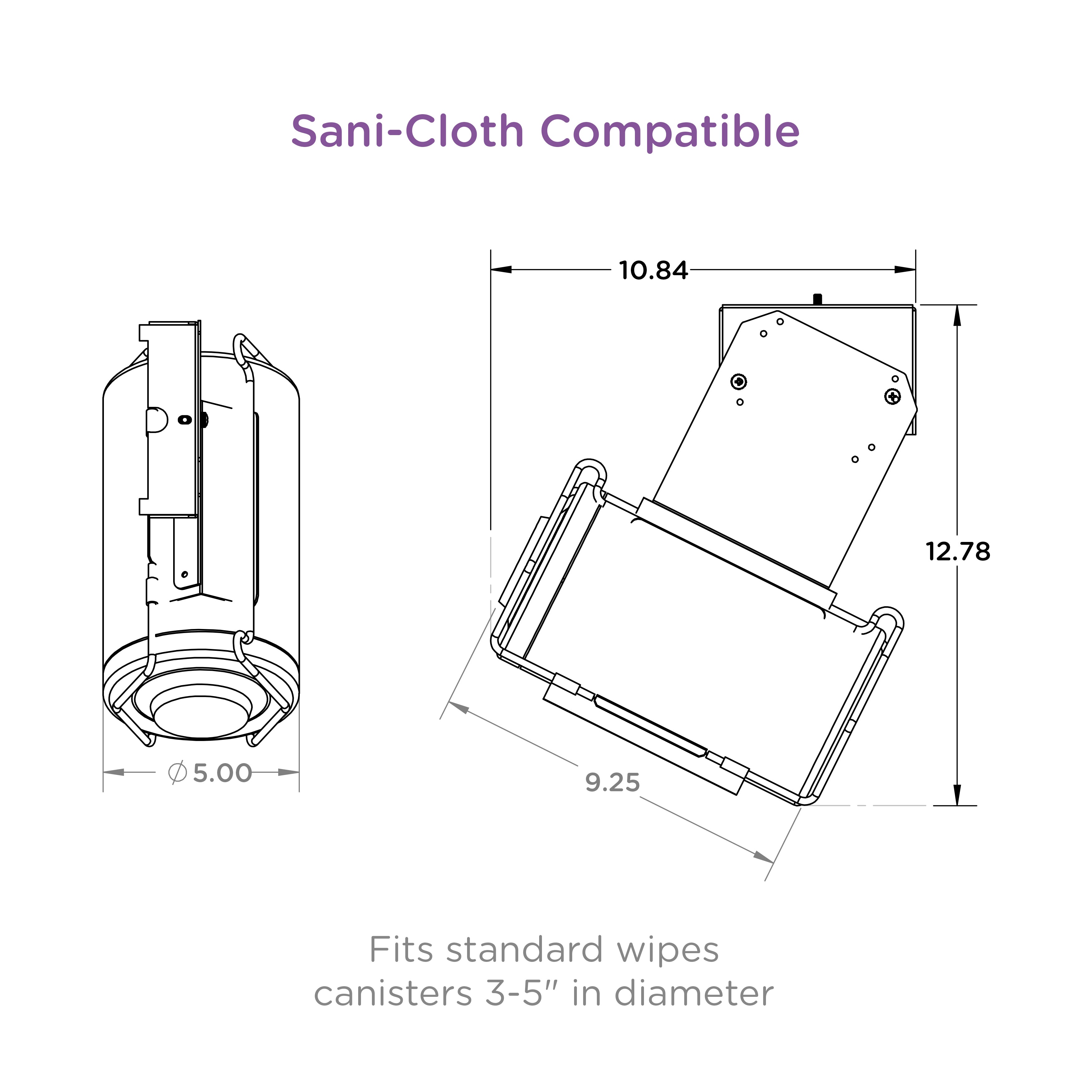 CarePod™ Lite Universal Wipes Holder