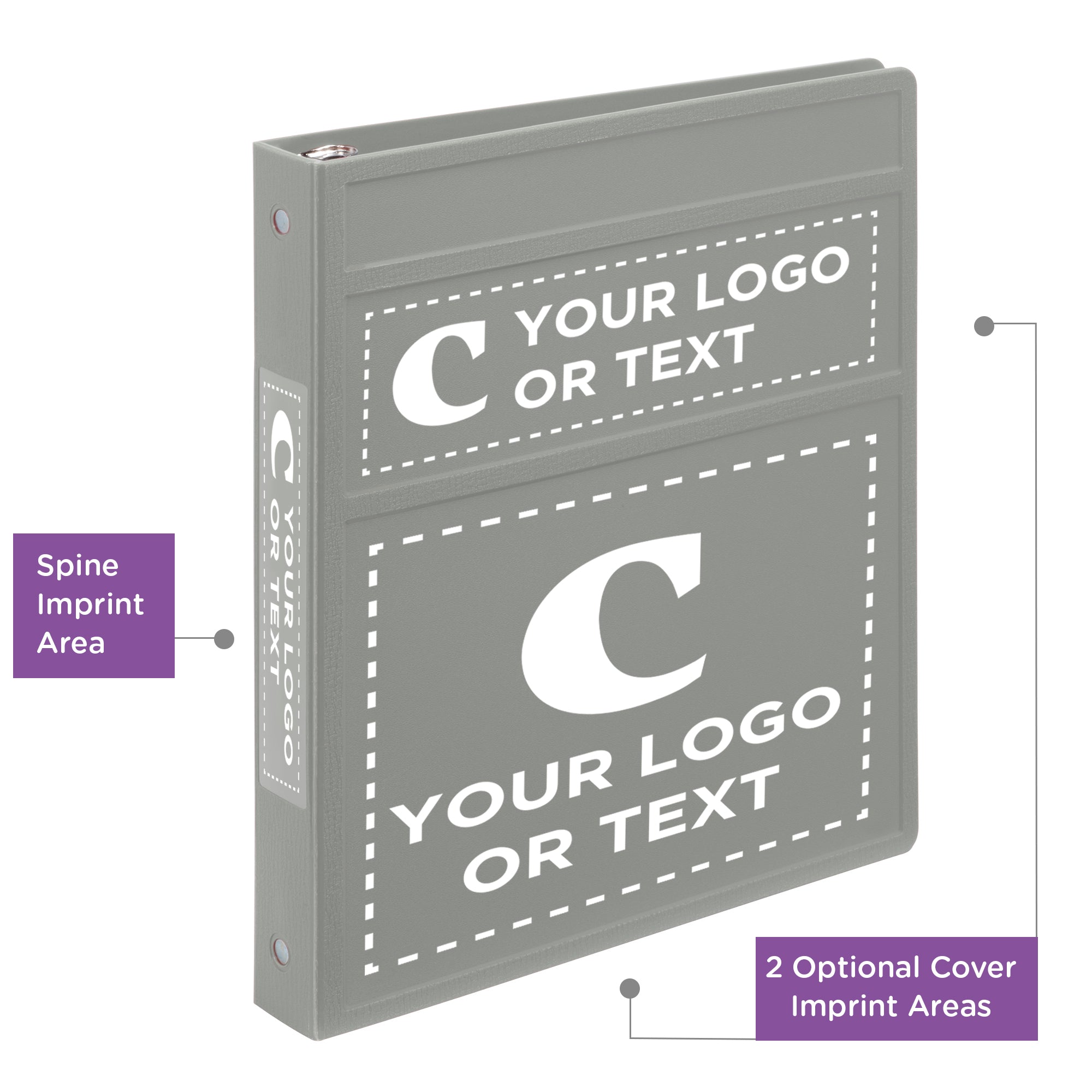 Custom 1-Inch Binder with Logo – Heavy Duty Side-Opening