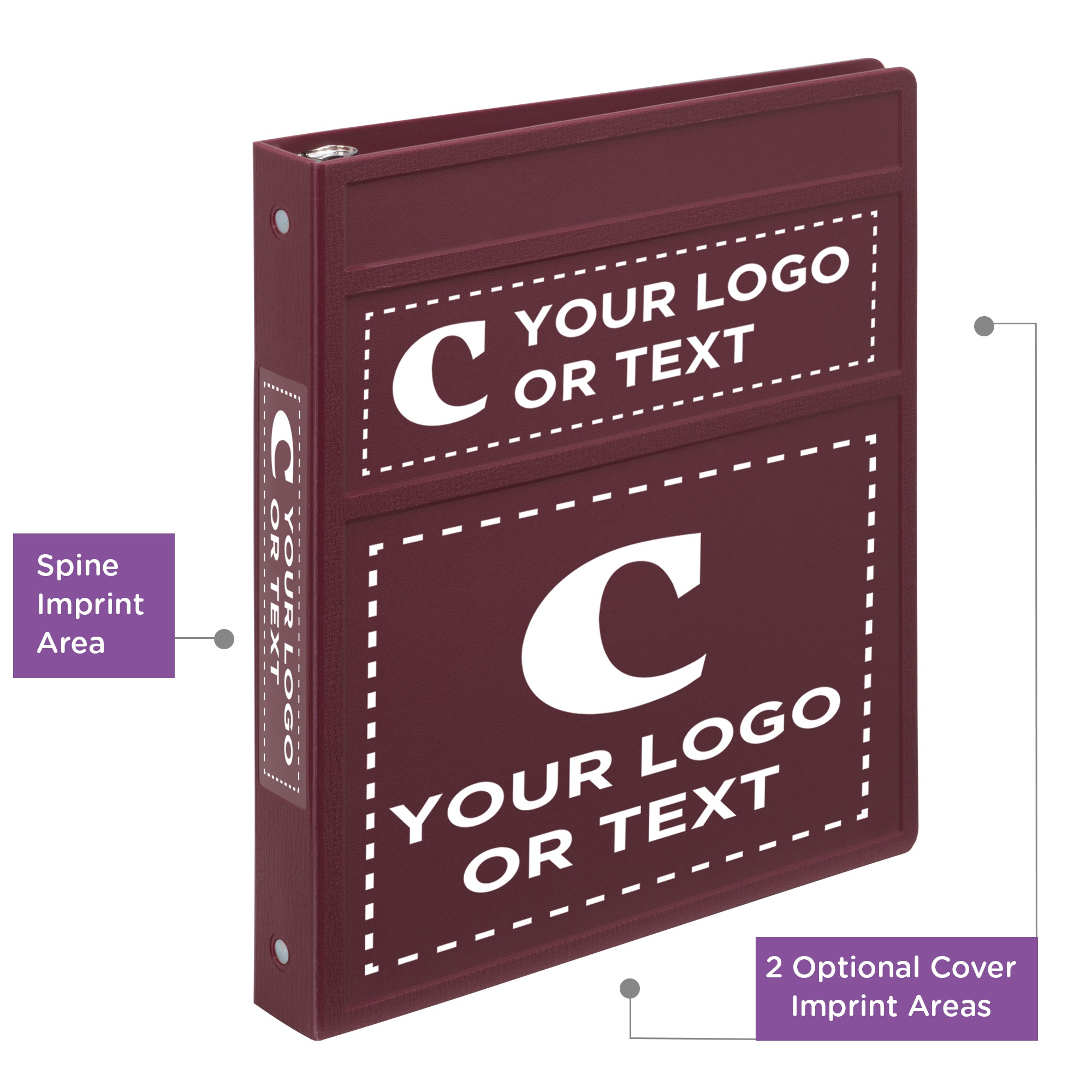Custom 1-Inch Binder with Logo – Heavy Duty Side-Opening