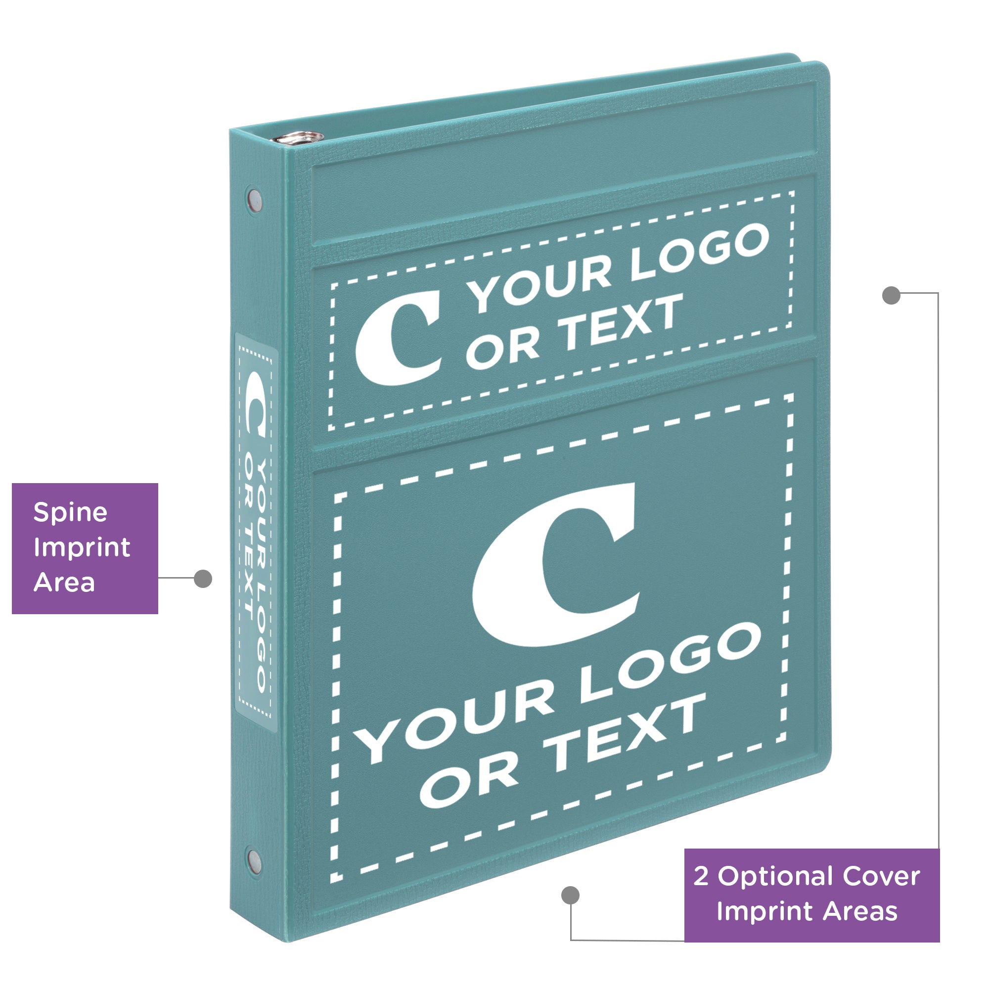 Custom 1-Inch Binder with Logo – Heavy Duty Side-Opening