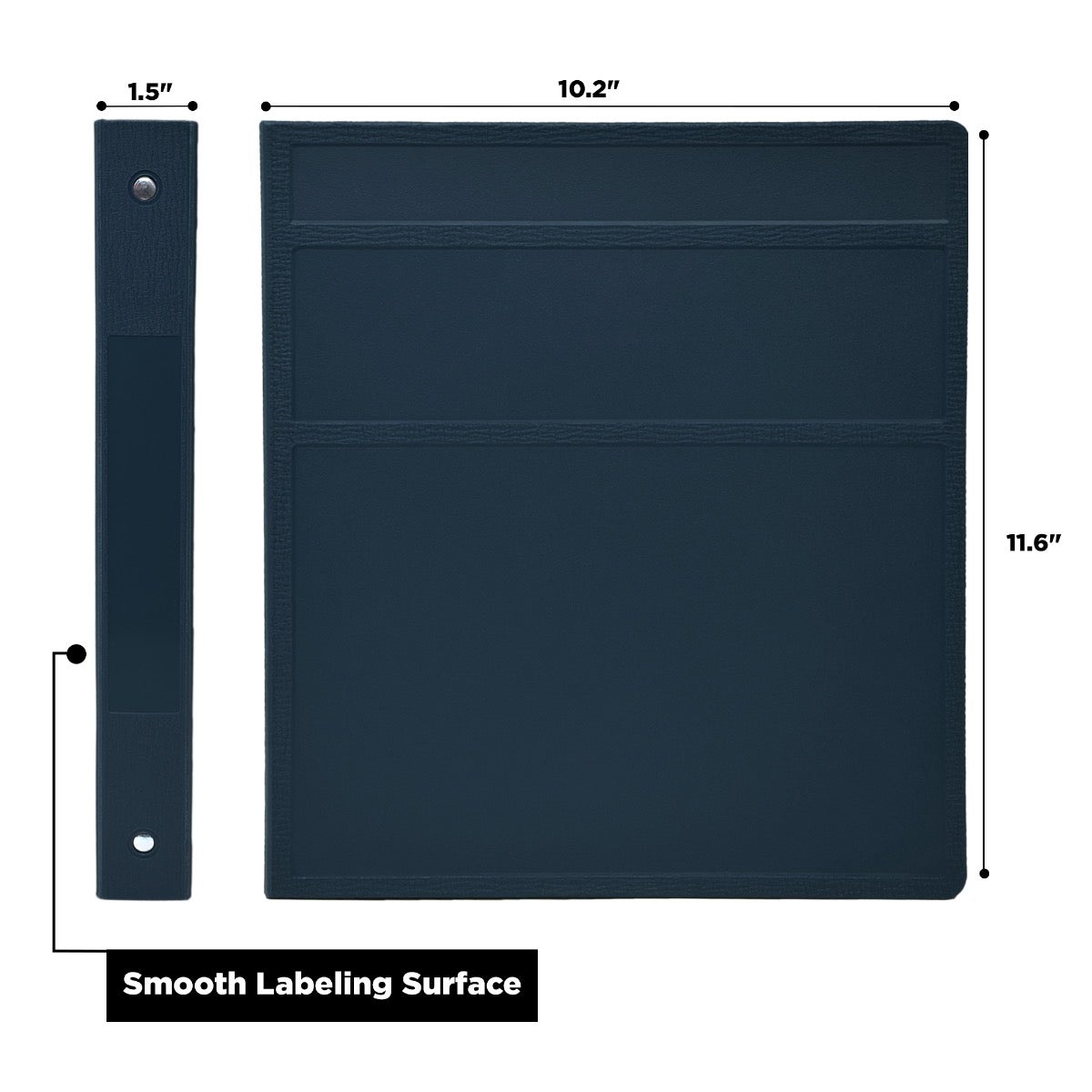 1-Inch Heavy Duty 3-Ring Binder for Medical Charting – Side Opening