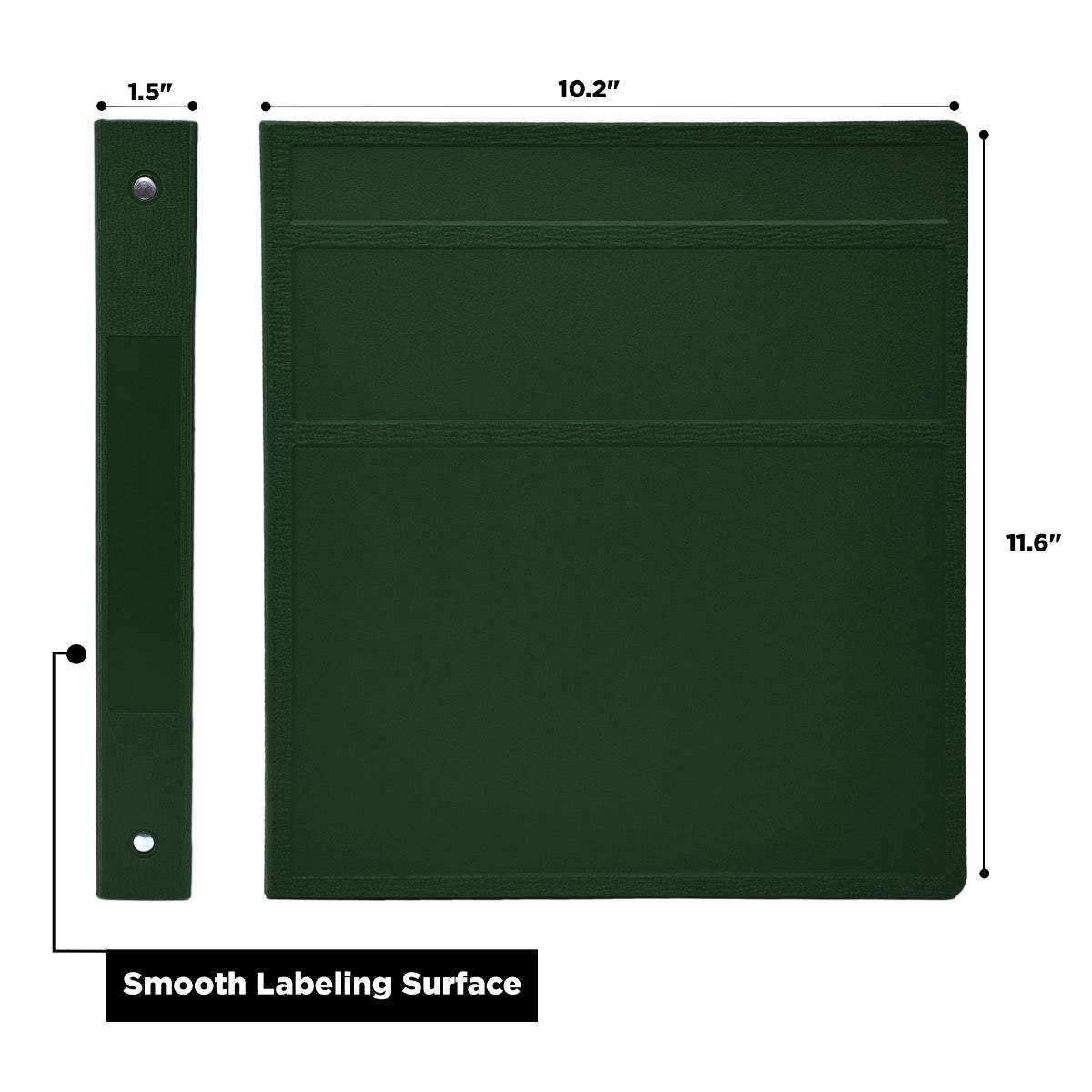 1-Inch Heavy Duty 3-Ring Binder for Medical Charting – Side Opening