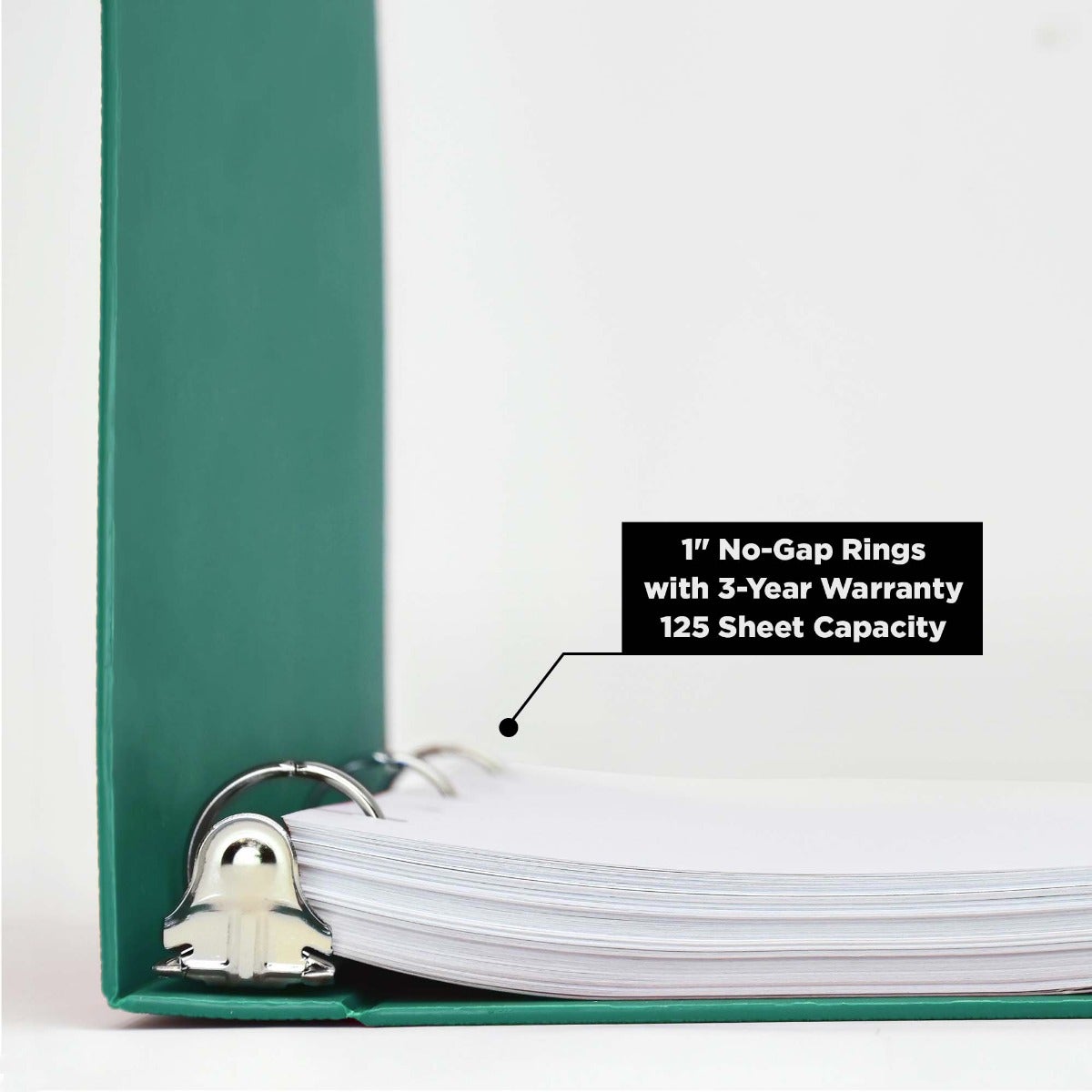1-Inch Heavy Duty 3-Ring Binder for Medical Charting – Side Opening