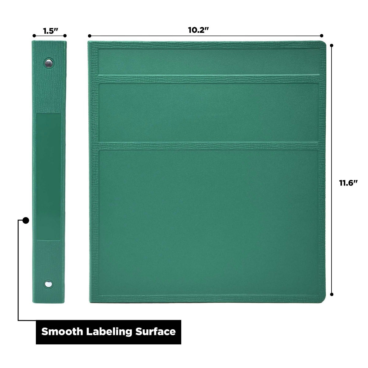 1-Inch Heavy Duty 3-Ring Binder for Medical Charting – Side Opening