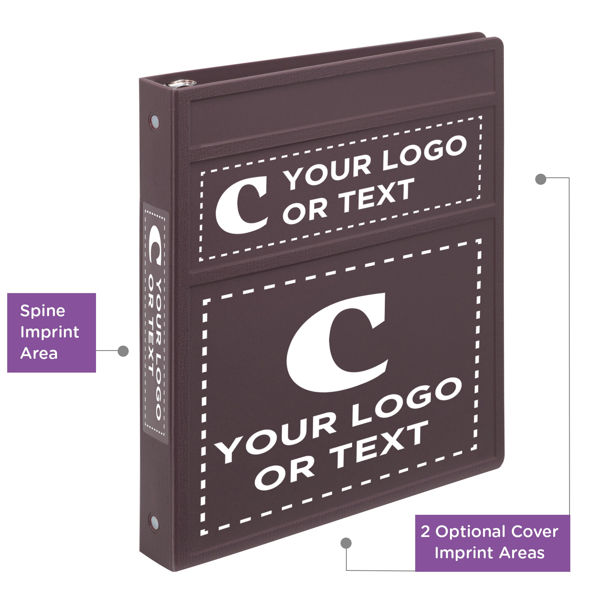 Custom 1-Inch Binder with Logo – Heavy Duty Side-Opening