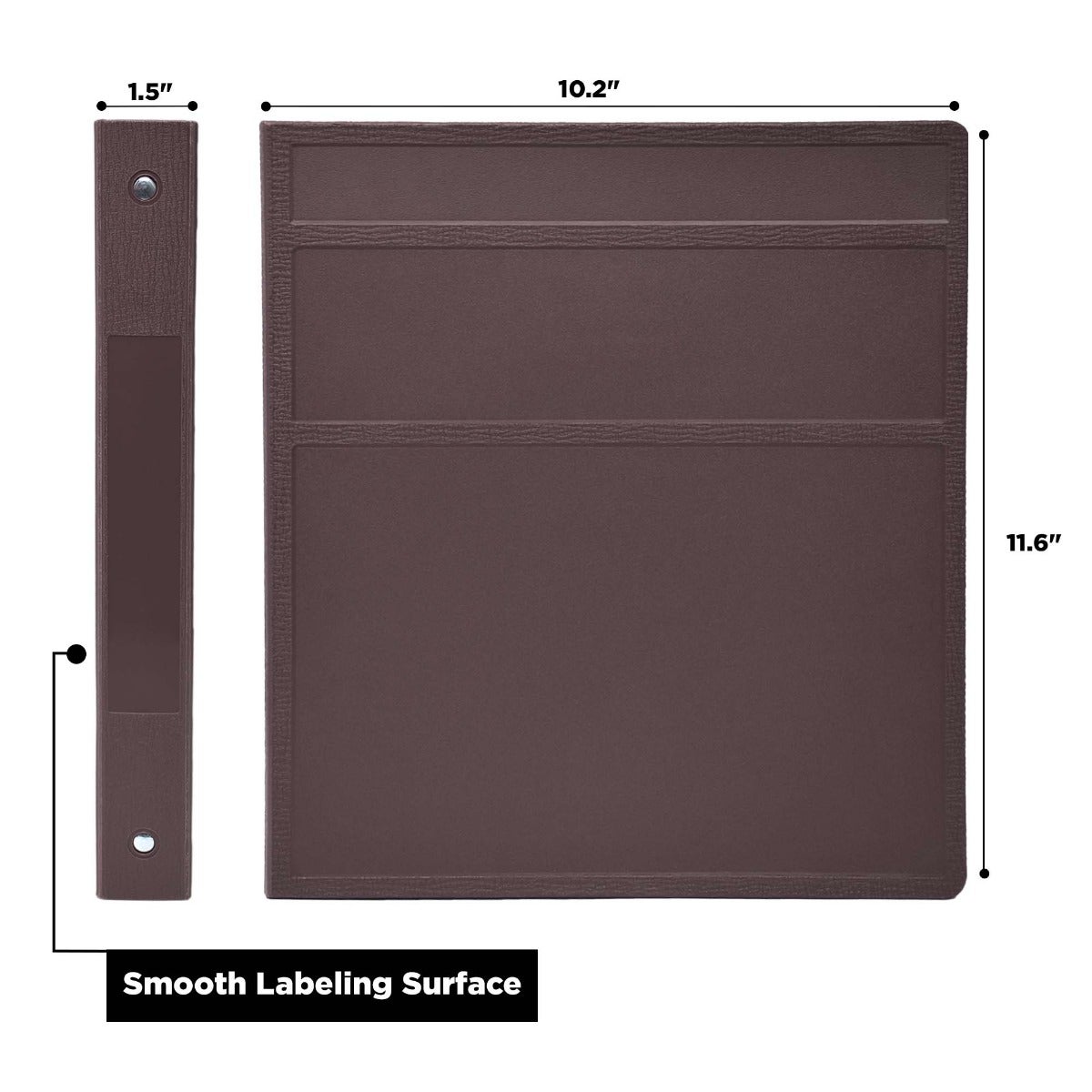 1-Inch Heavy Duty 3-Ring Binder for Medical Charting – Side Opening