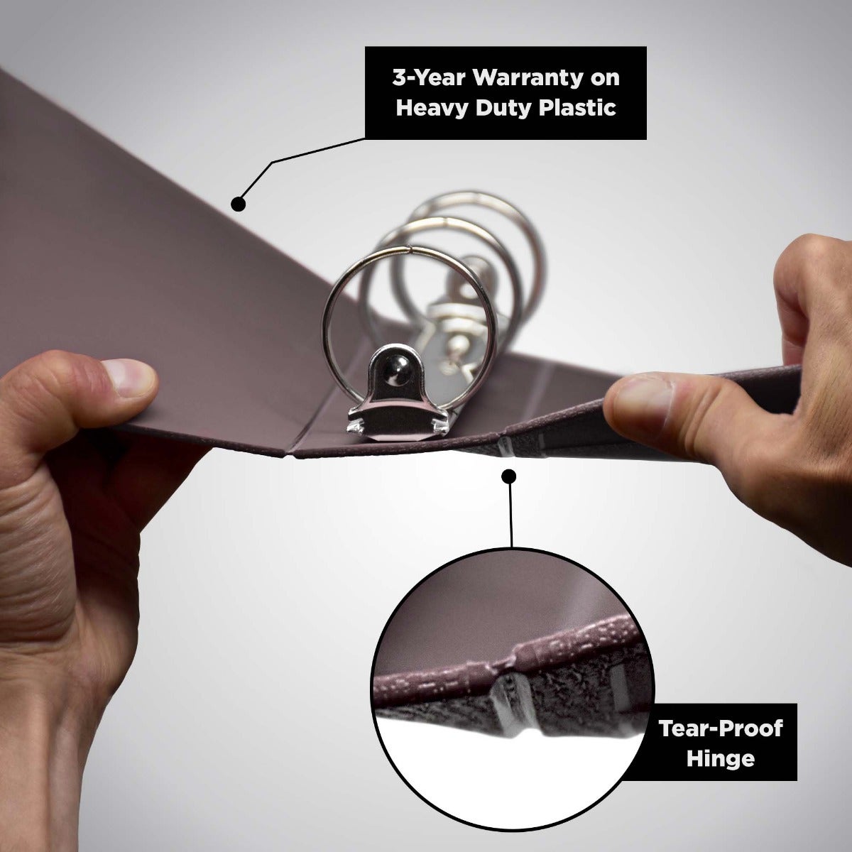 1-Inch Heavy Duty 3-Ring Binder for Medical Charting – Side Opening