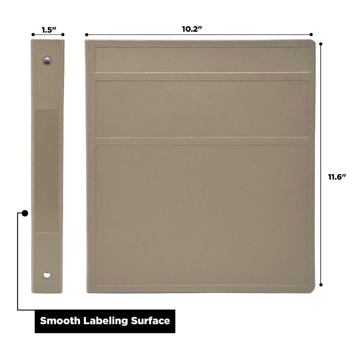 1-Inch Heavy Duty 3-Ring Binder for Medical Charting – Side Opening