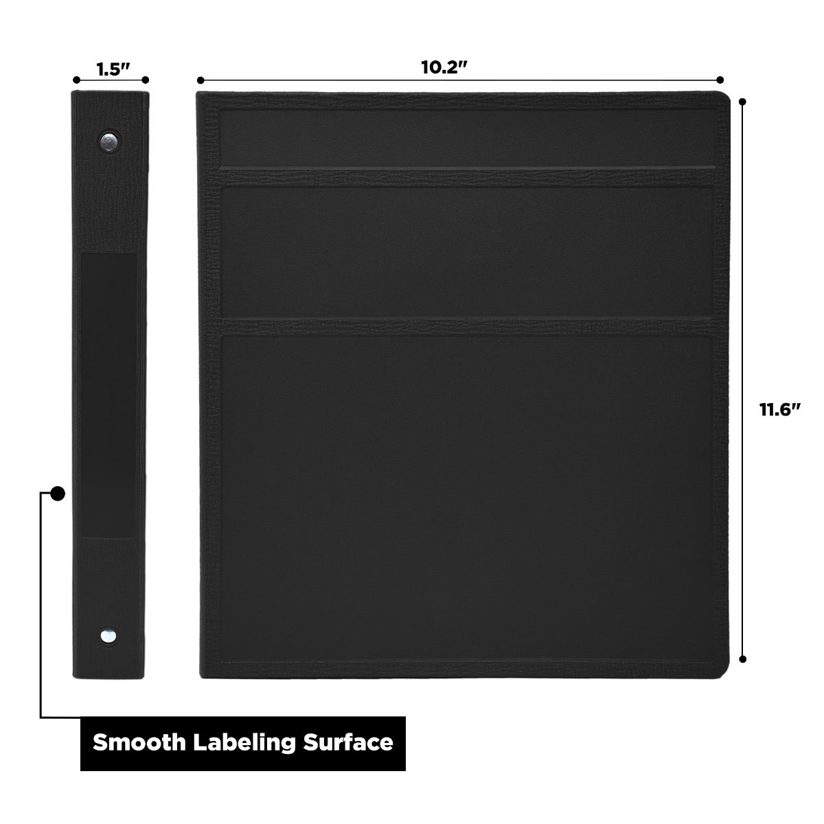 1-Inch Heavy Duty 3-Ring Binder for Medical Charting – Side Opening