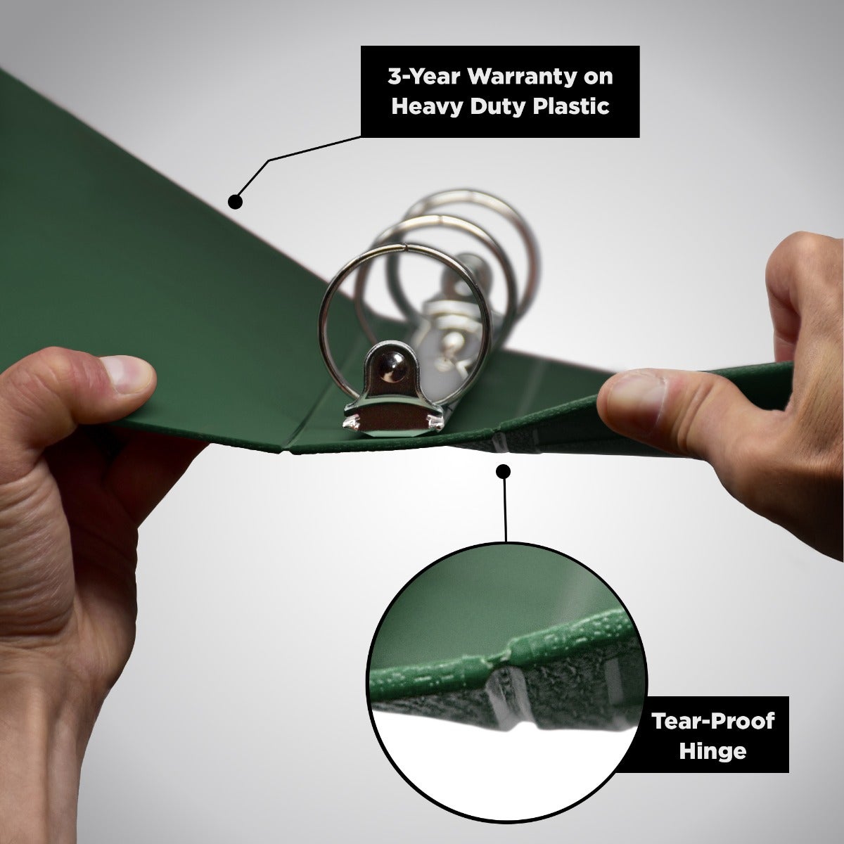 1-Inch Heavy Duty 3-Ring Binder for Medical Charting – Top Opening