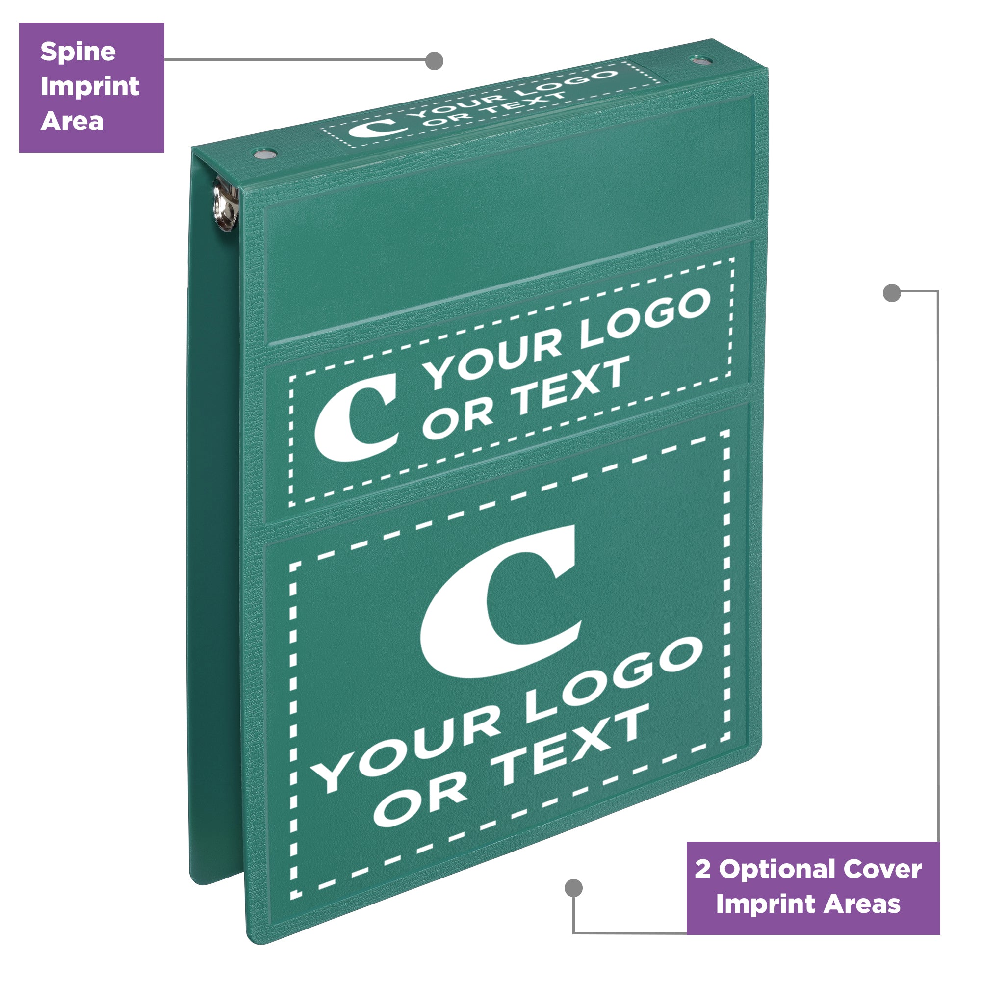 Custom 1-Inch Binder with Logo – Heavy Duty Top-Opening