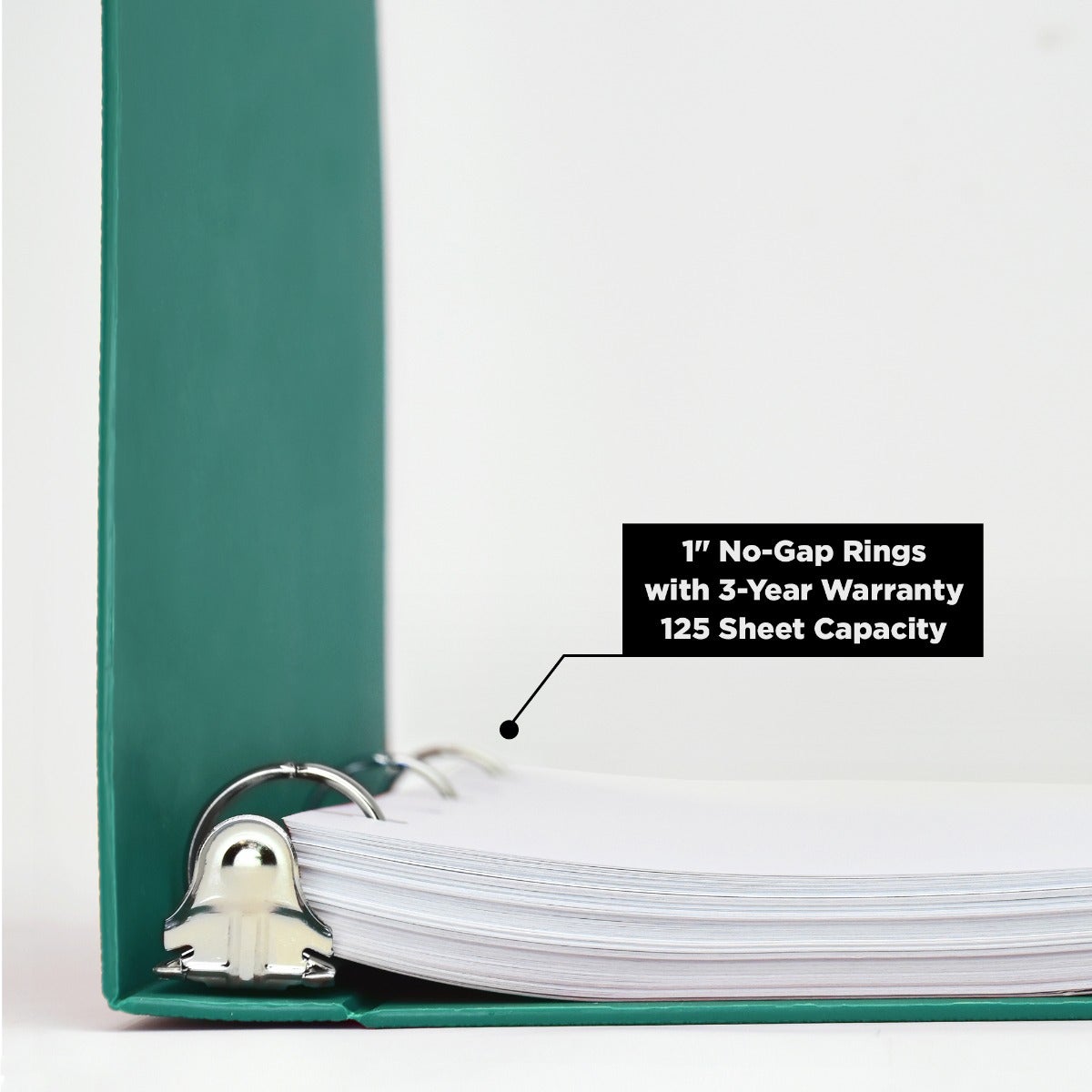 1-Inch Heavy Duty 3-Ring Binder for Medical Charting – Top Opening