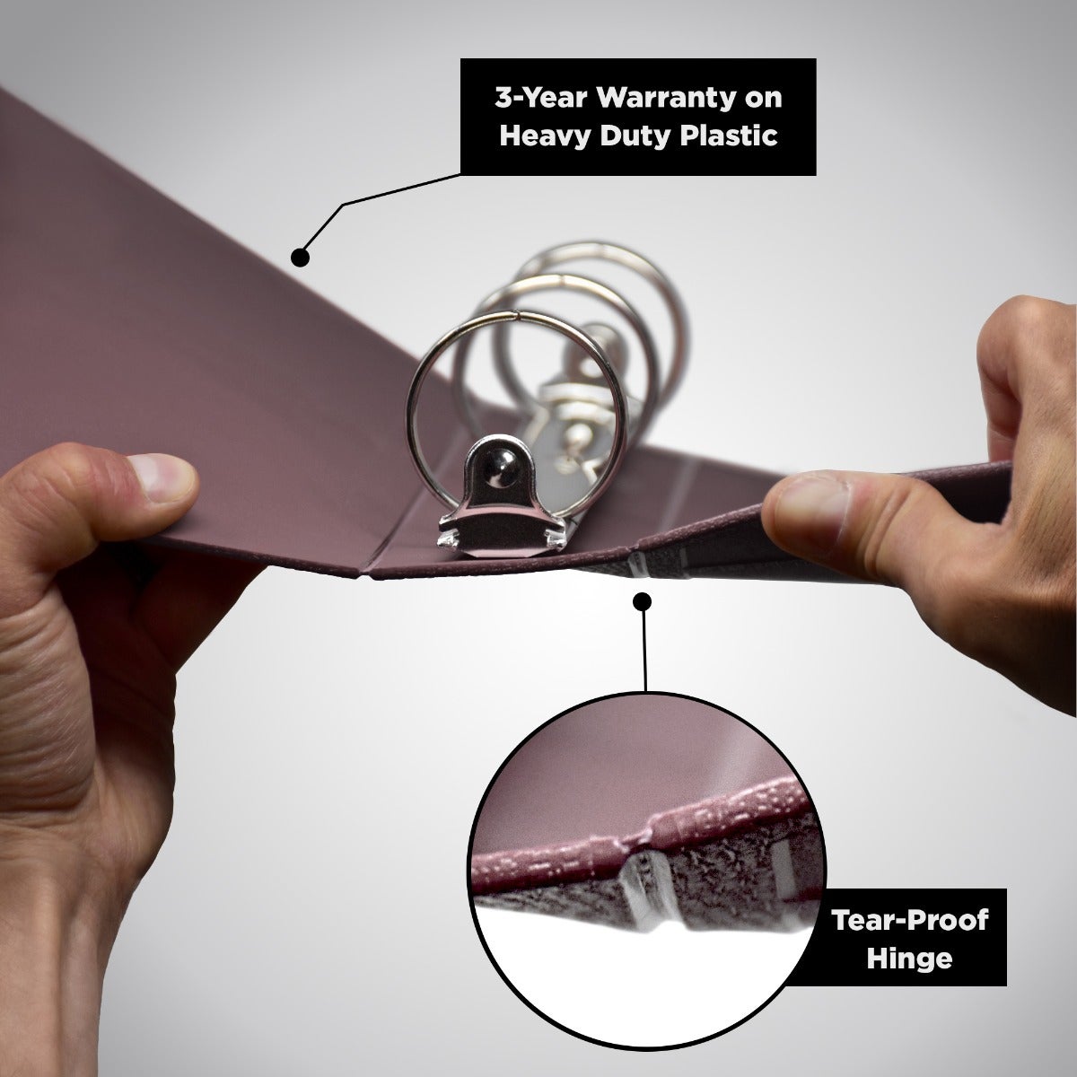 1-Inch Heavy Duty 3-Ring Binder for Medical Charting – Top Opening