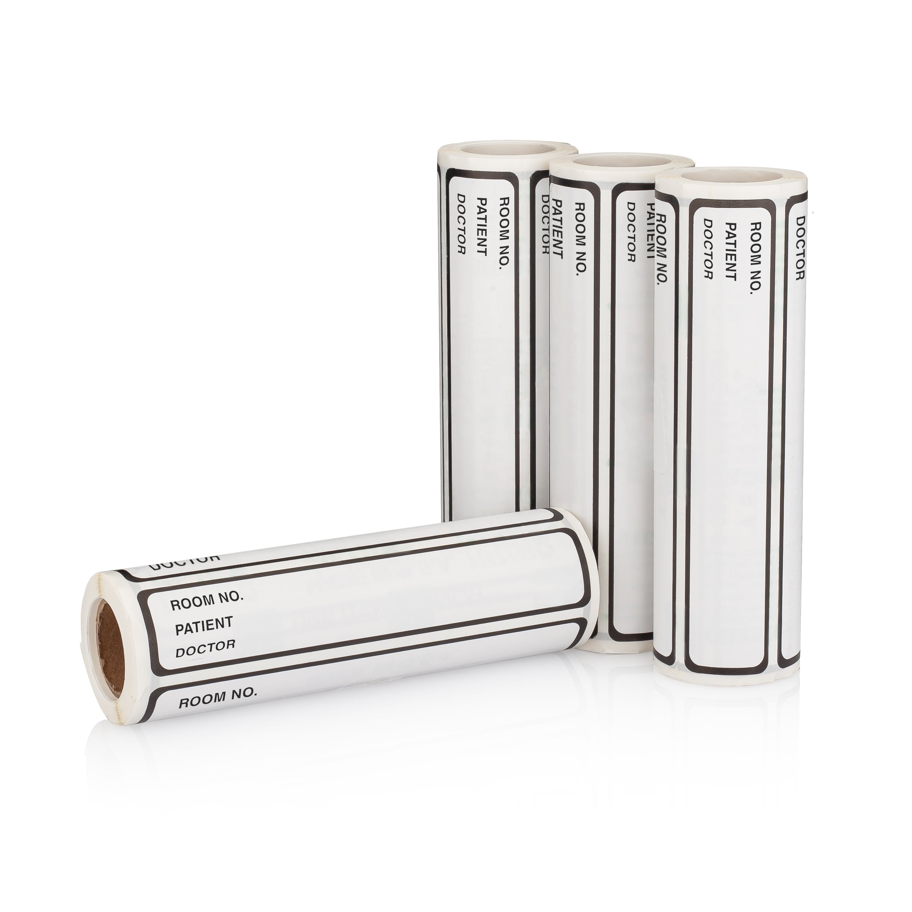 Room No. / Patient / Doctor Preprinted ID Labels for 1” Ring Binder Spines - Roll of 200