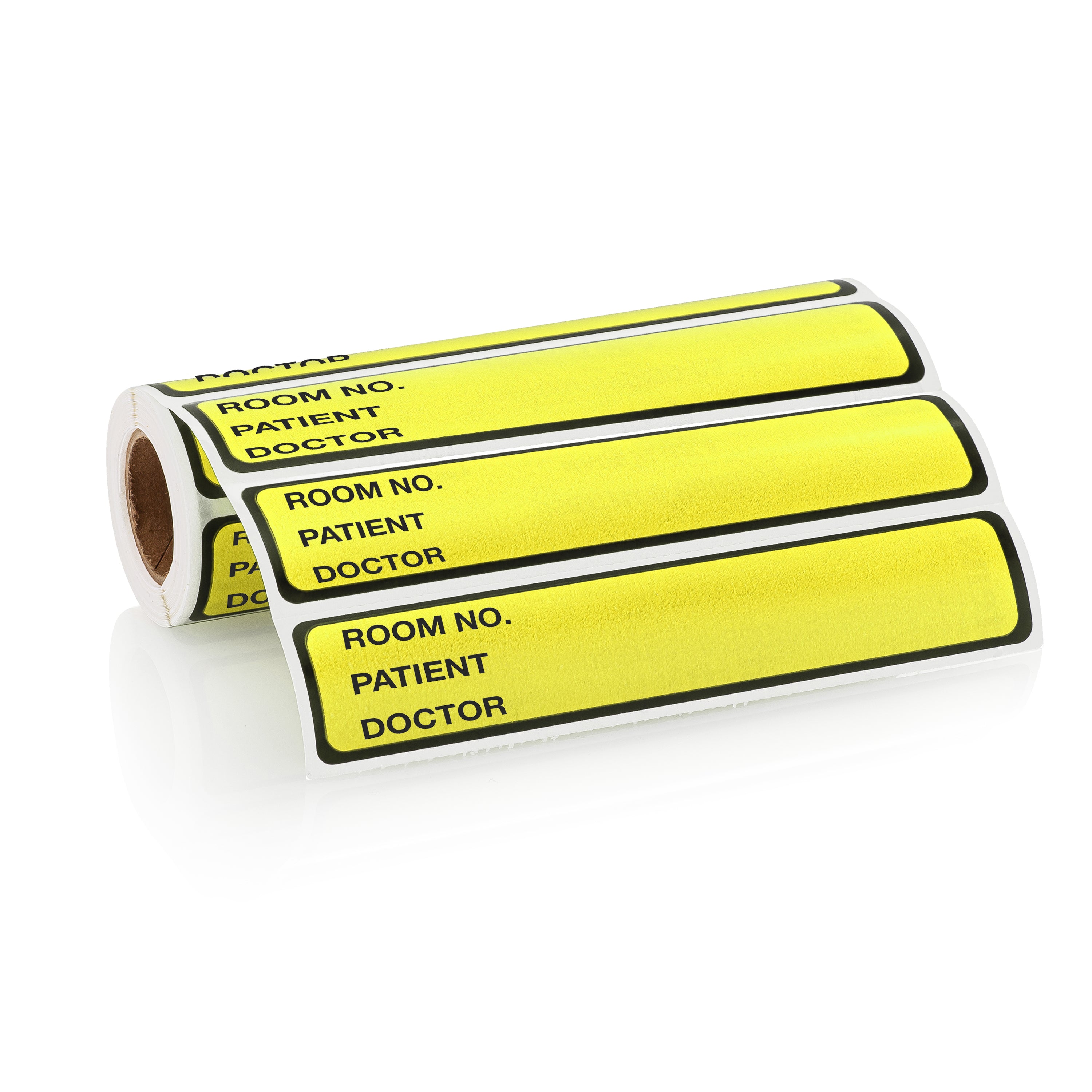 Room No. / Patient / Doctor Preprinted ID Labels for 1” Ring Binder Spines - Roll of 200