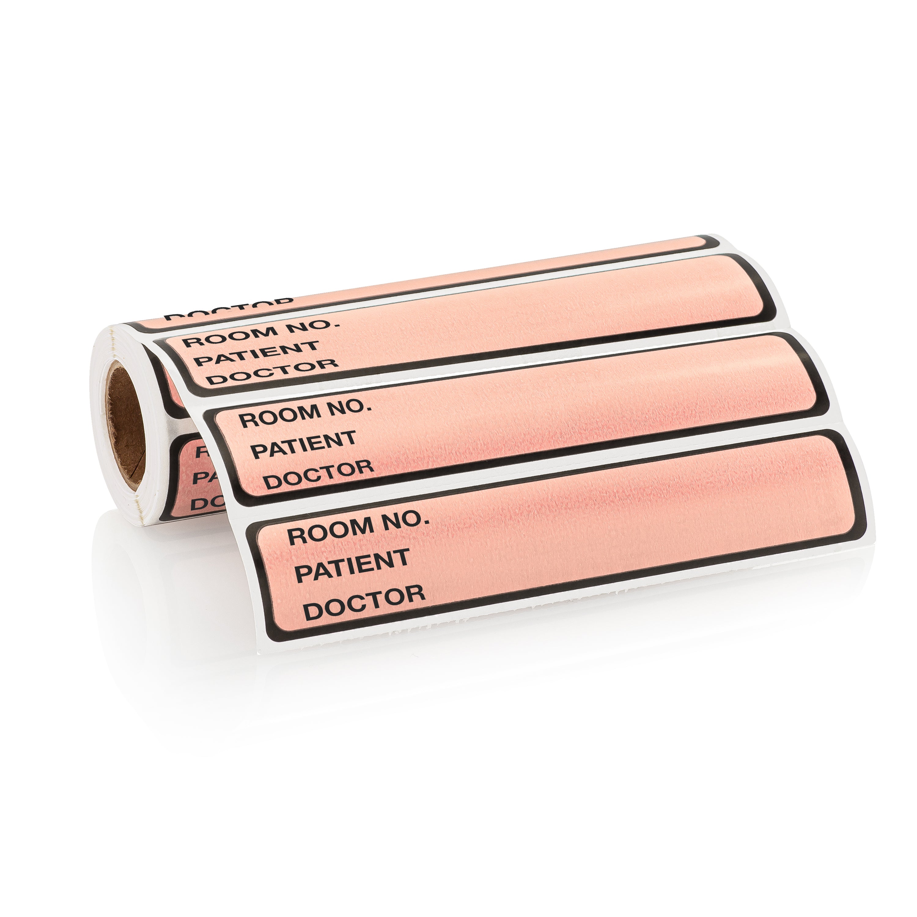Room No. / Patient / Doctor Preprinted ID Labels for 1” Ring Binder Spines - Roll of 200
