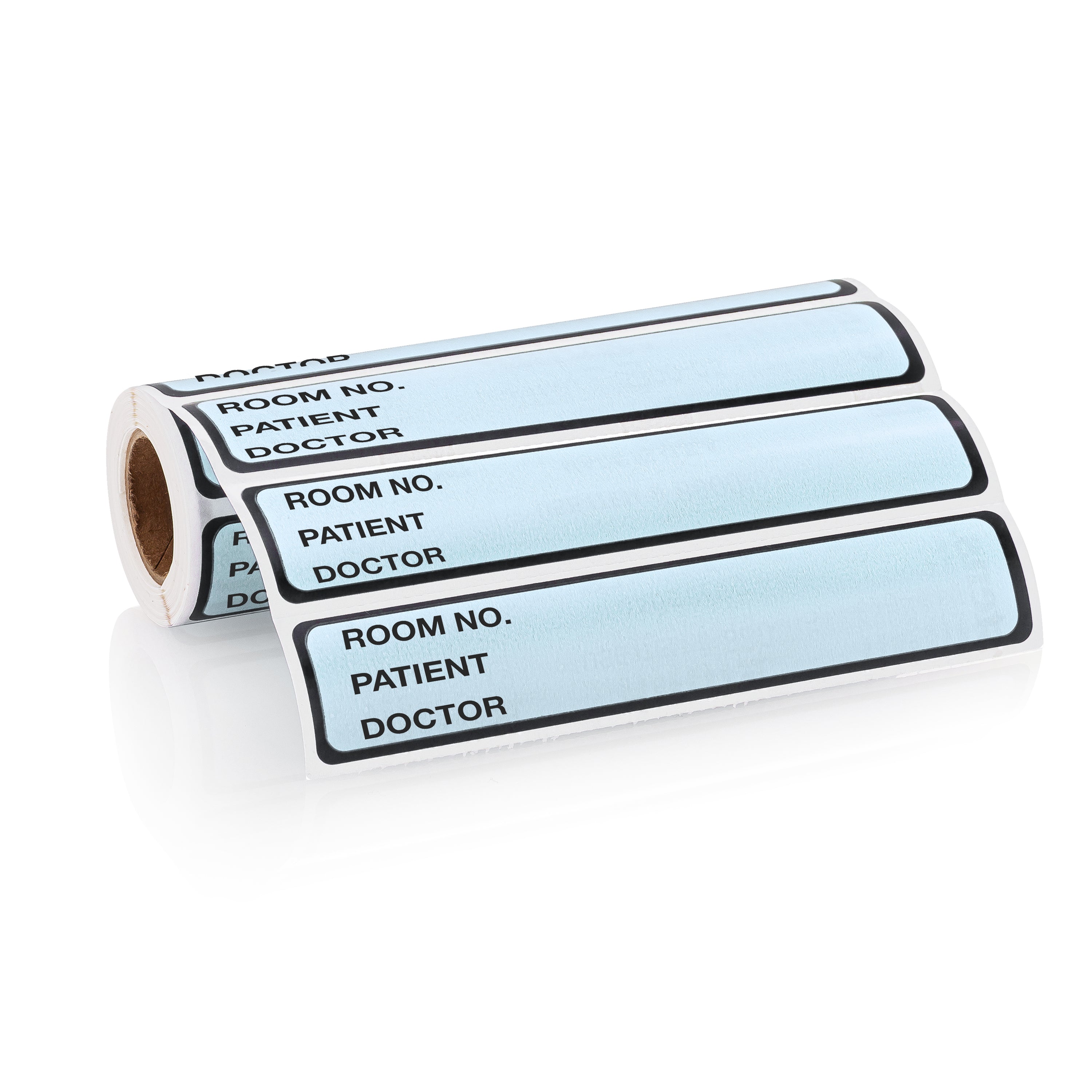 Room No. / Patient / Doctor Preprinted ID Labels for 1” Ring Binder Spines - Roll of 200