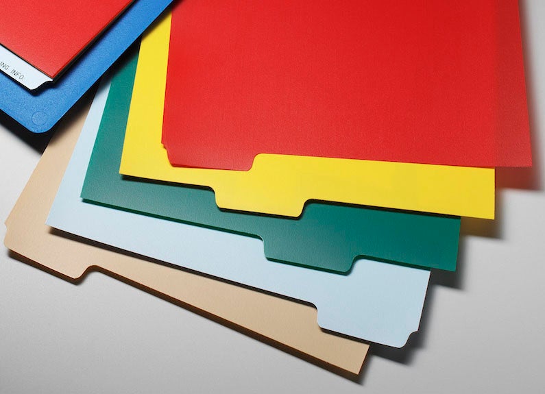 Heavy Duty Plastic Blank Divider Sets for Legal Size Clipboards