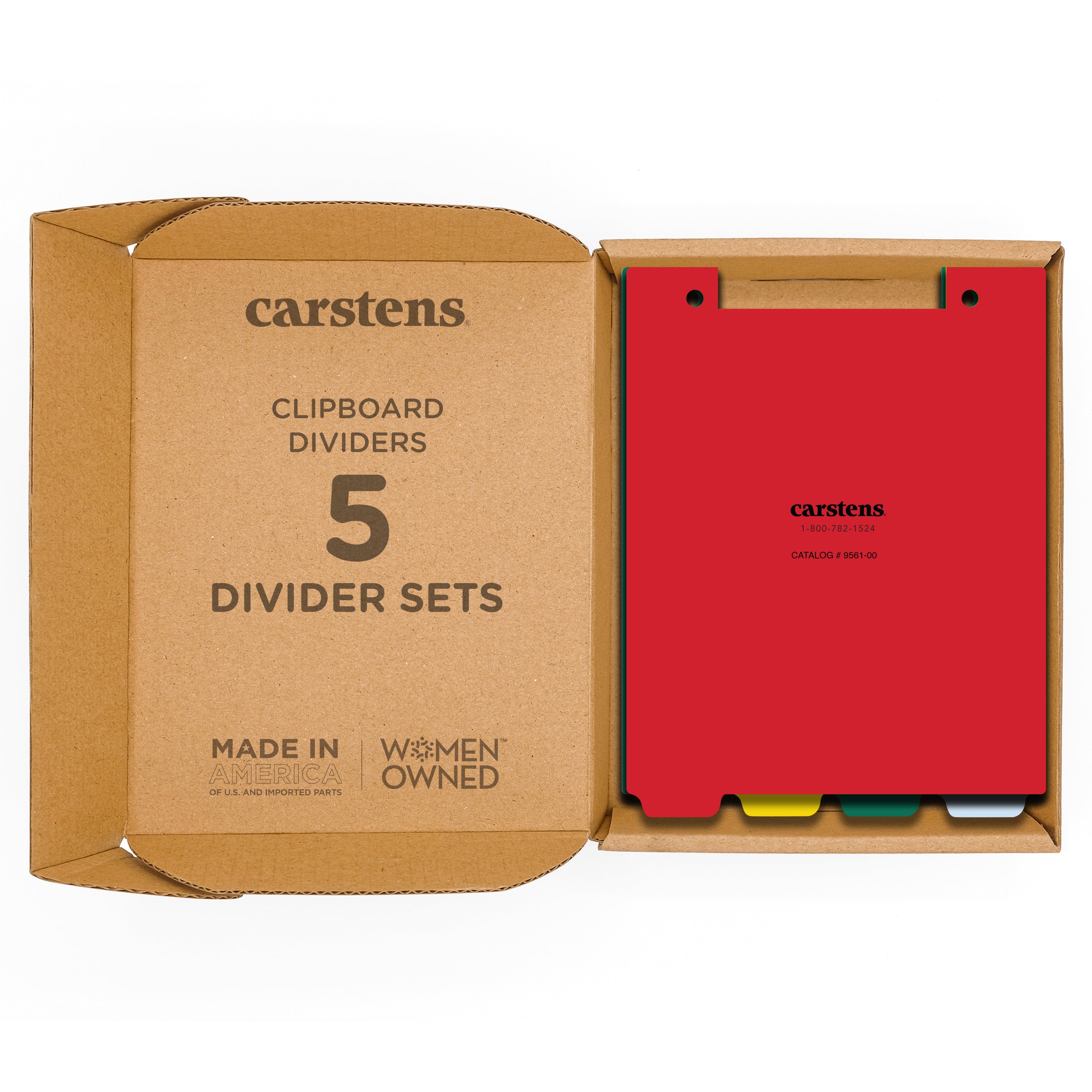 Heavy Duty Plastic Blank Divider Sets for Letter Size Clipboards