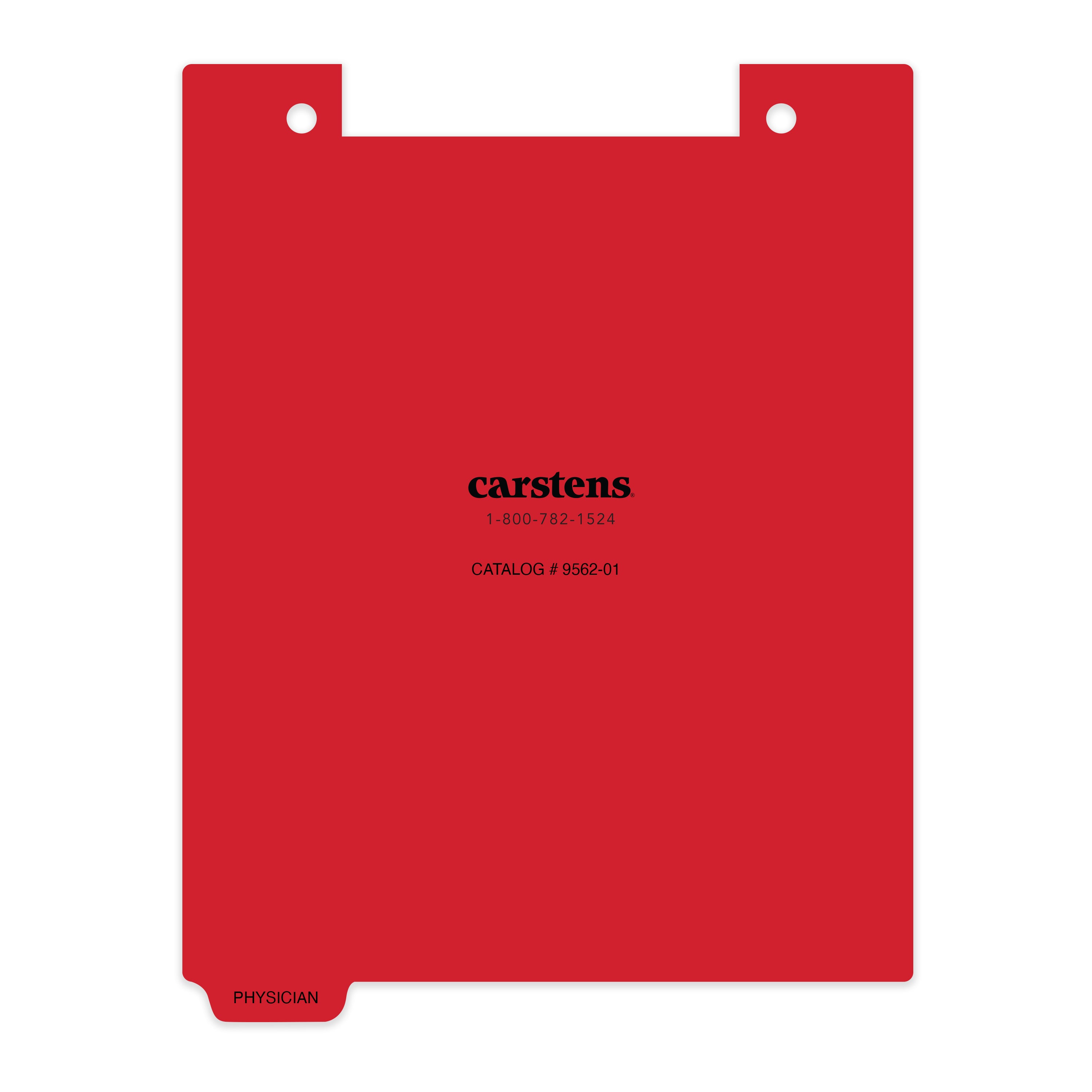 Carstens Patient Chart Clipboard Individual Divider Tabs, Legal