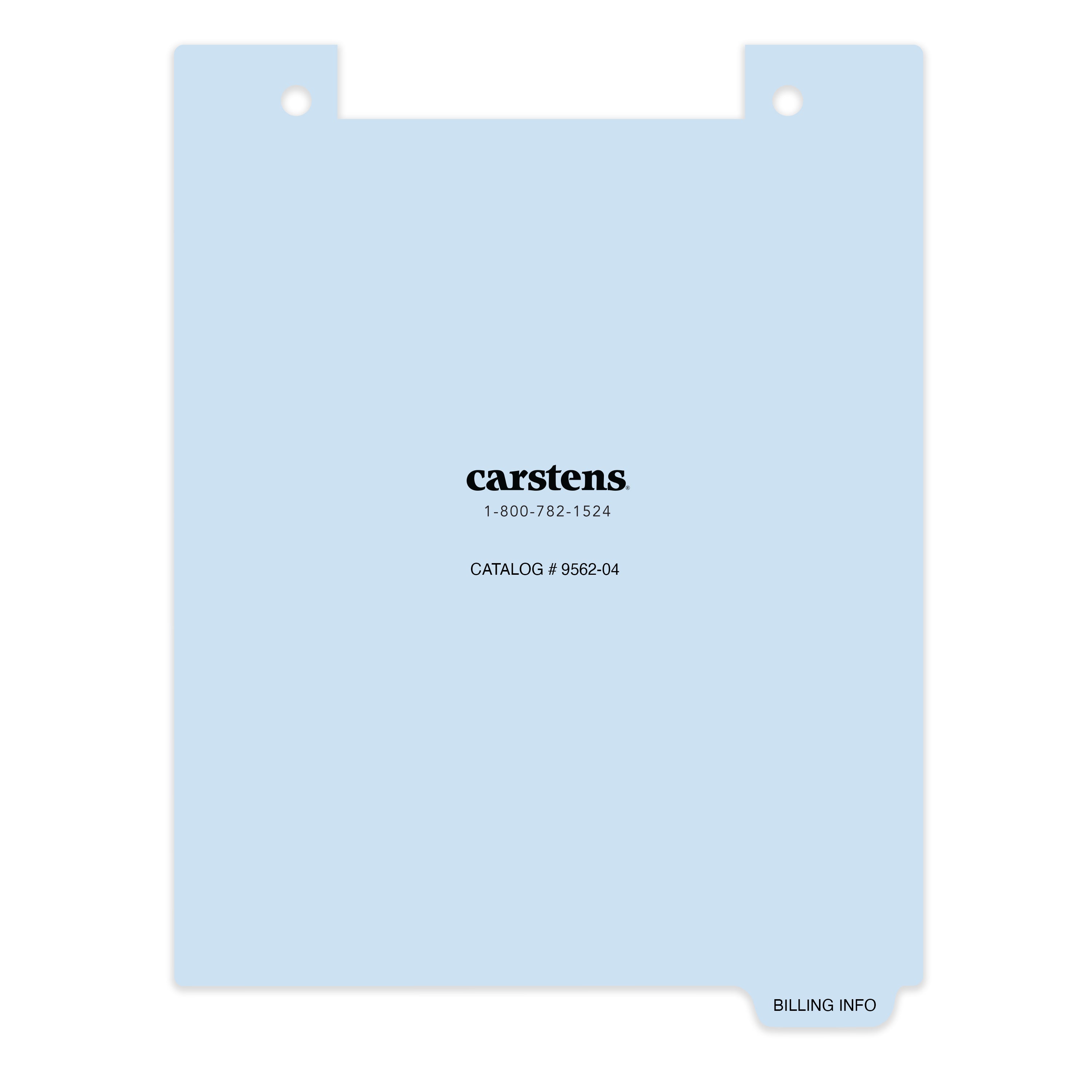Carstens Patient Chart Clipboard Individual Divider Tabs, Legal