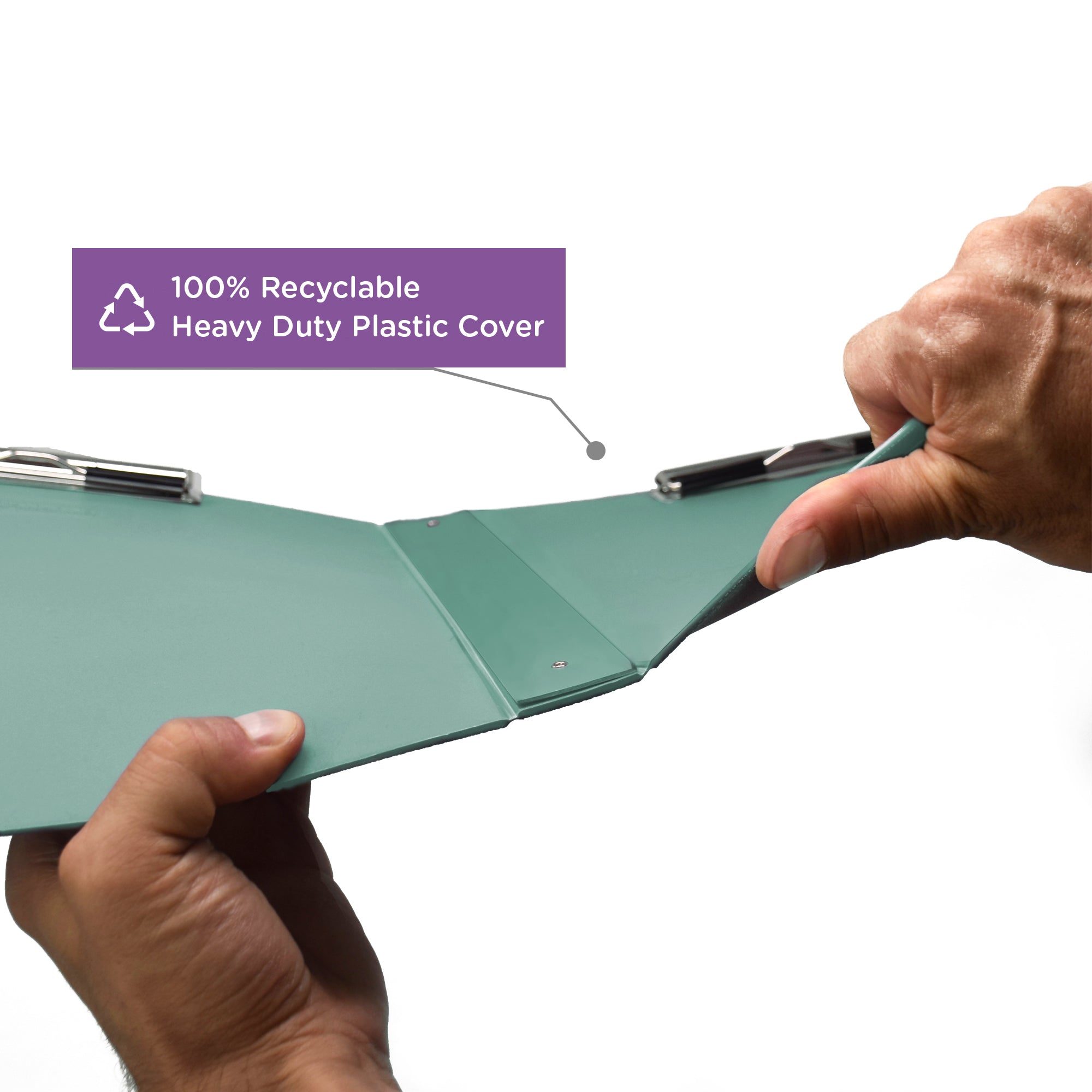 Heavy Duty Book Style Clipboard with Cover, Double Sided