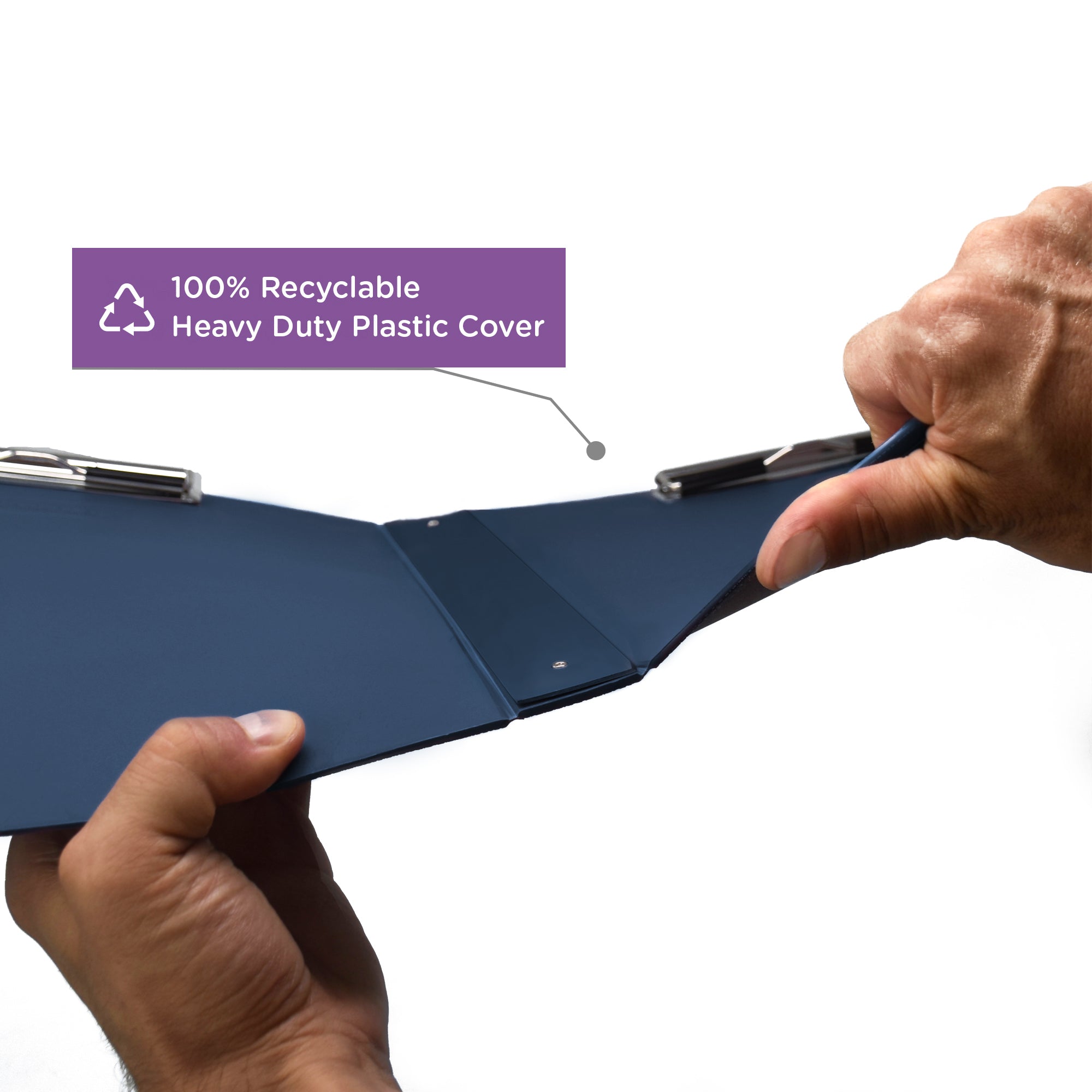 Heavy Duty Book Style Clipboard with Cover, Double Sided