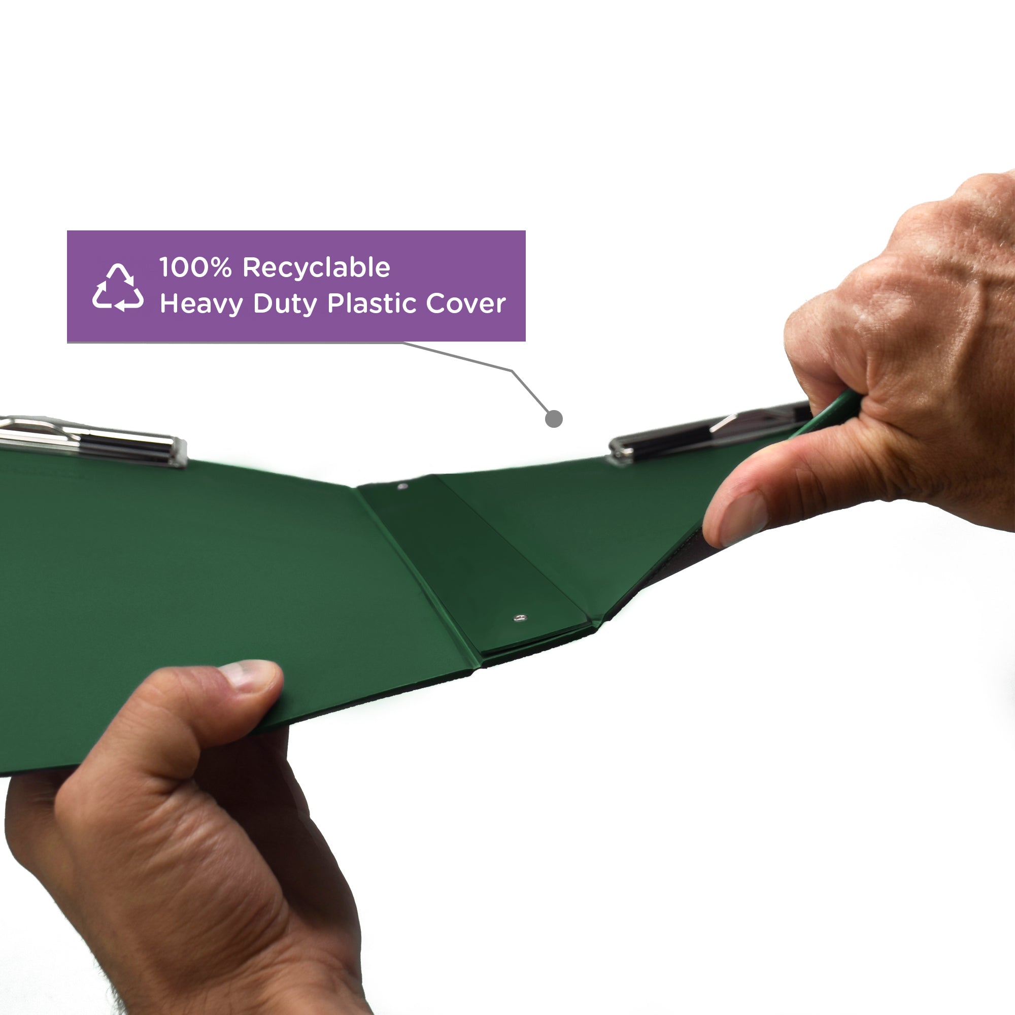 Heavy Duty Book Style Clipboard with Cover, Double Sided