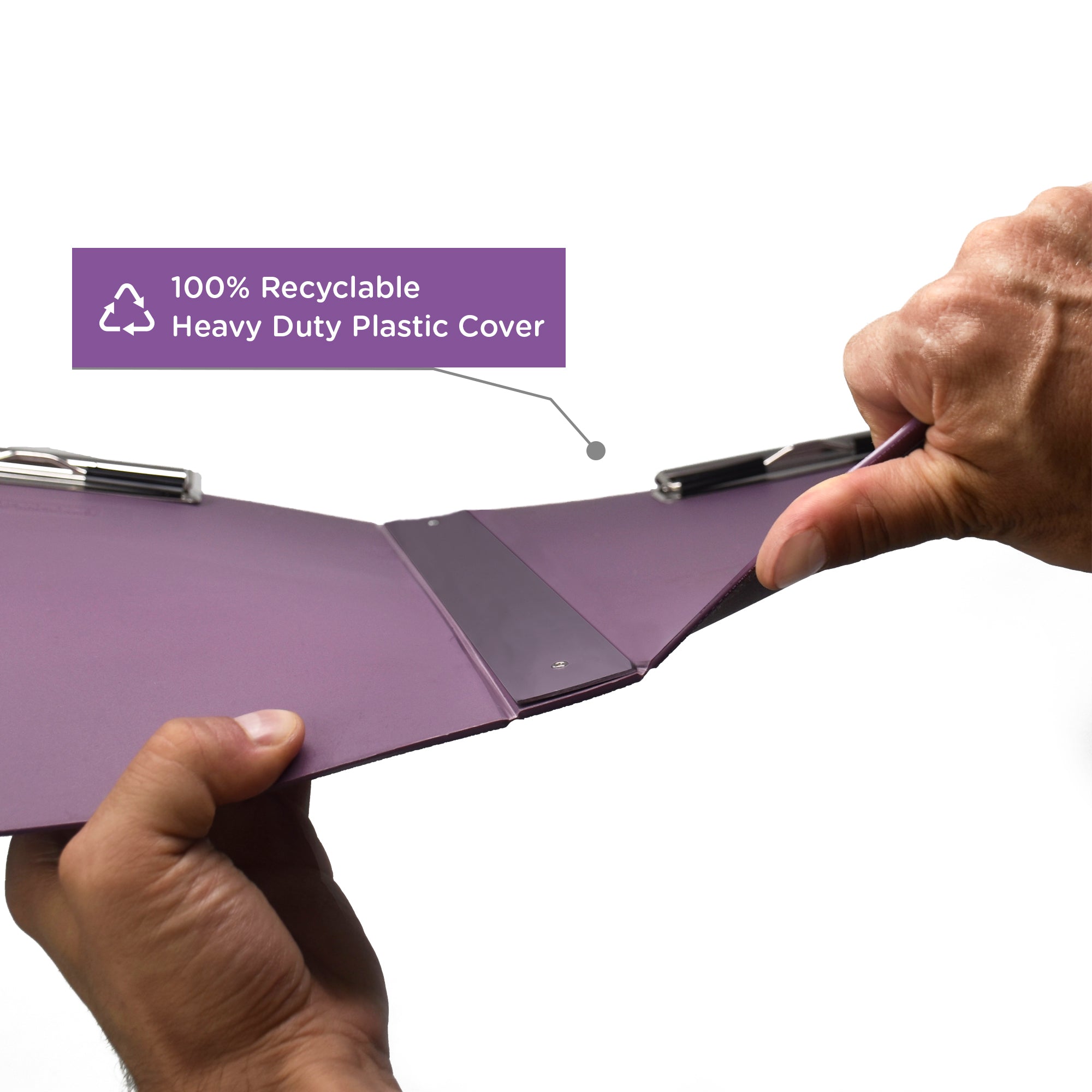 Heavy Duty Book Style Clipboard with Cover, Double Sided