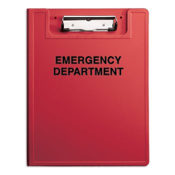 Heavy Duty Low-Profile Privacy Clipboard For Emergency Departments