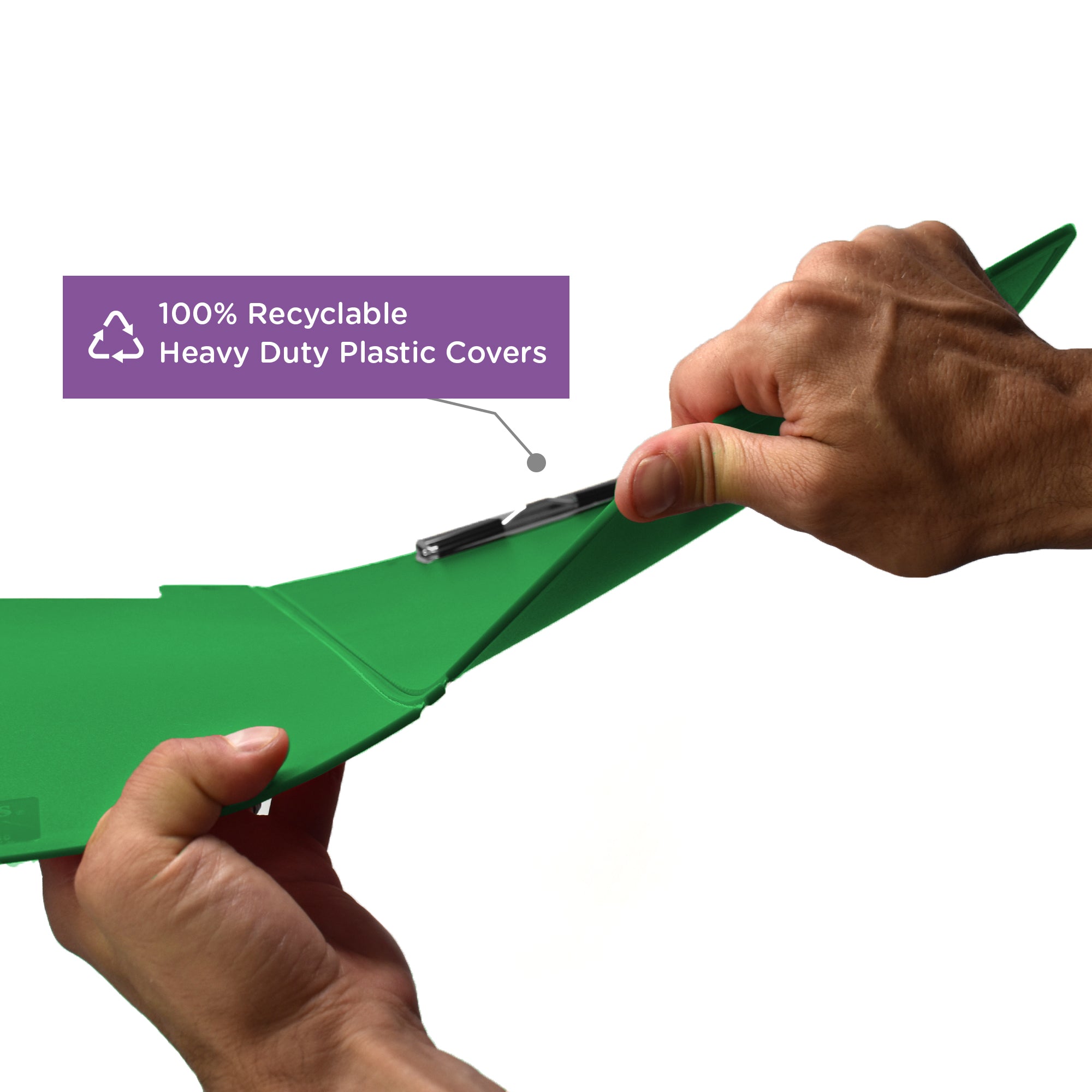 Custom Low-Profile Clipboard with Cover – Plastic