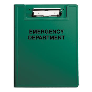 Heavy Duty Low-Profile Privacy Clipboard For Emergency Departments