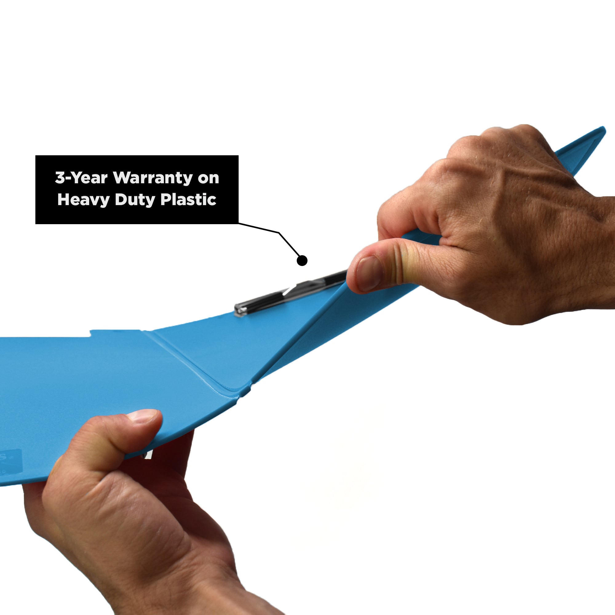Heavy Duty Low-Profile Clipboard with Cover – Plastic