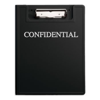 Heavy Duty Low-Profile Privacy Clipboard Confidential