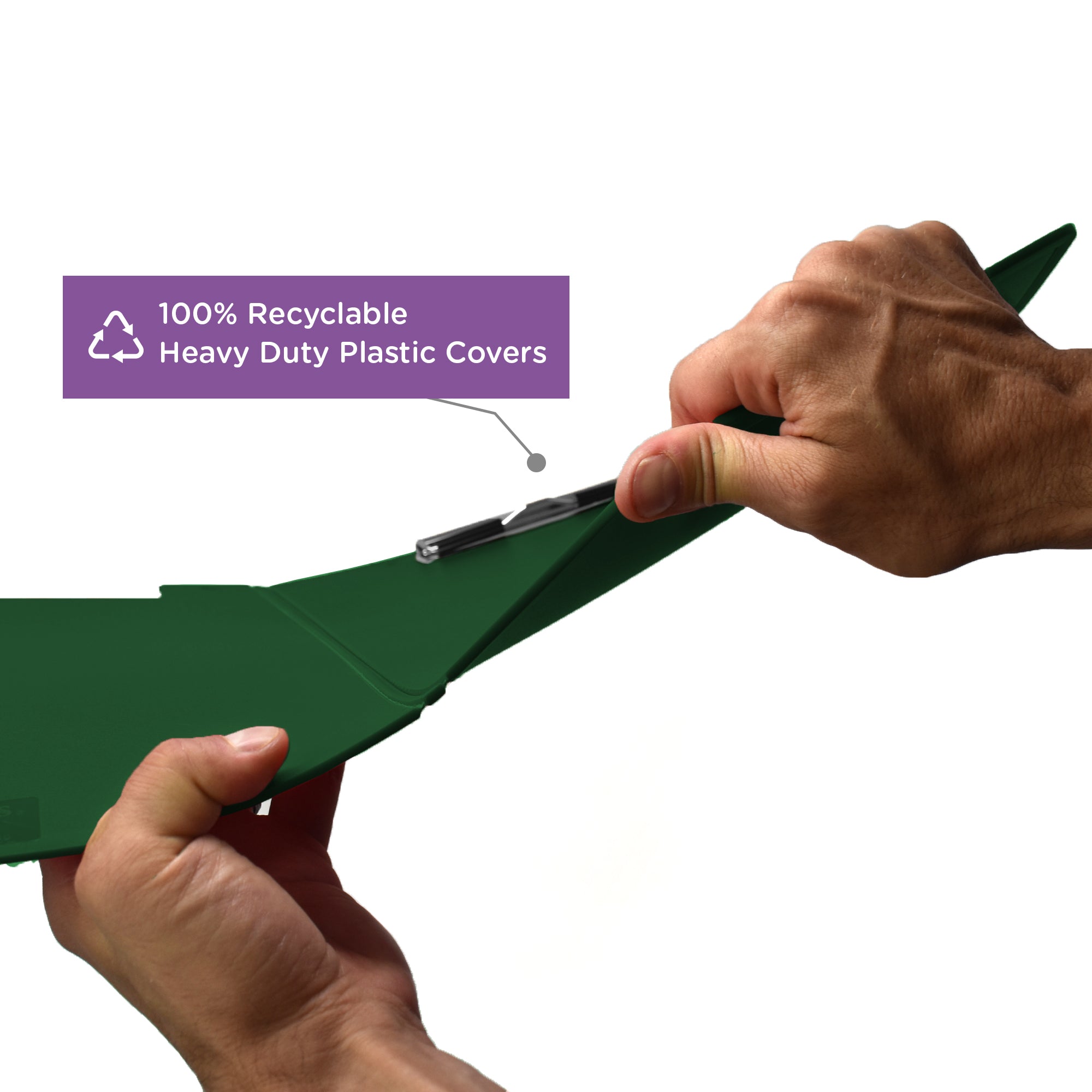 Custom Low-Profile Clipboard with Cover – Plastic