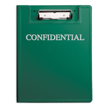 Heavy Duty Low-Profile Privacy Clipboard Confidential