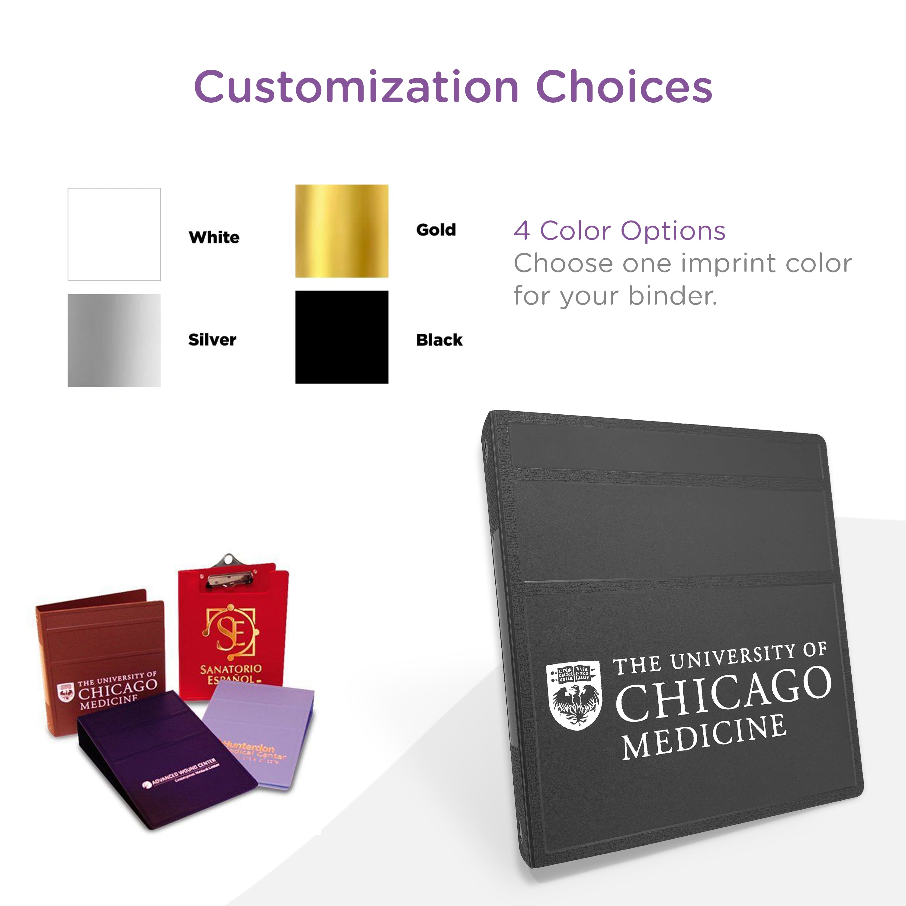 Custom 1-Inch Binder with Logo – Heavy Duty Side-Opening