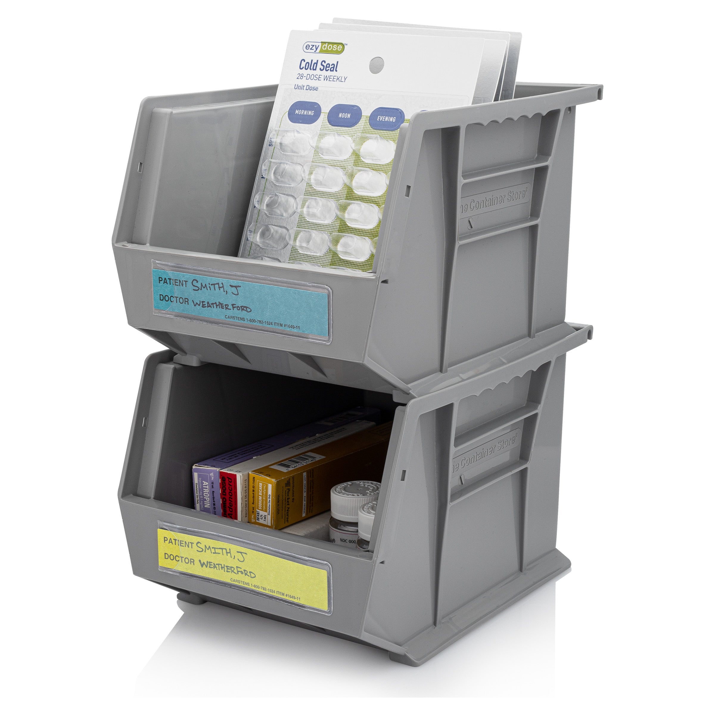 Adhesive I.D. Card Pockets for 1 1/2''- 4'' Ring Binders (60 Pack)