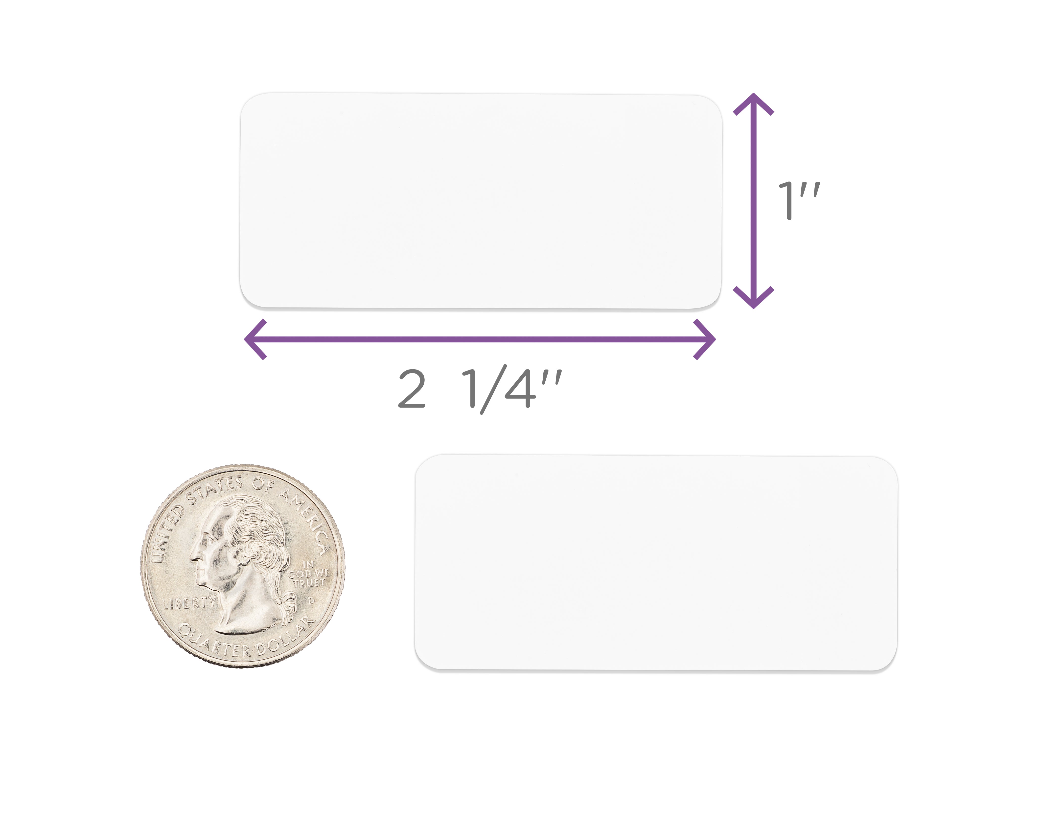 LABEL 2.25" X 1" BLANK WHITE