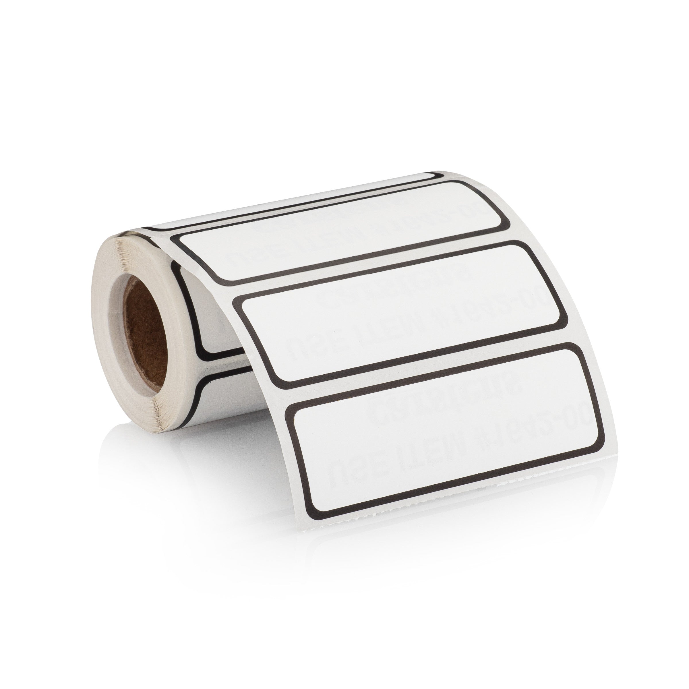 Blank White Alert and Instruction Label, W3" x H1" (Roll of 120)