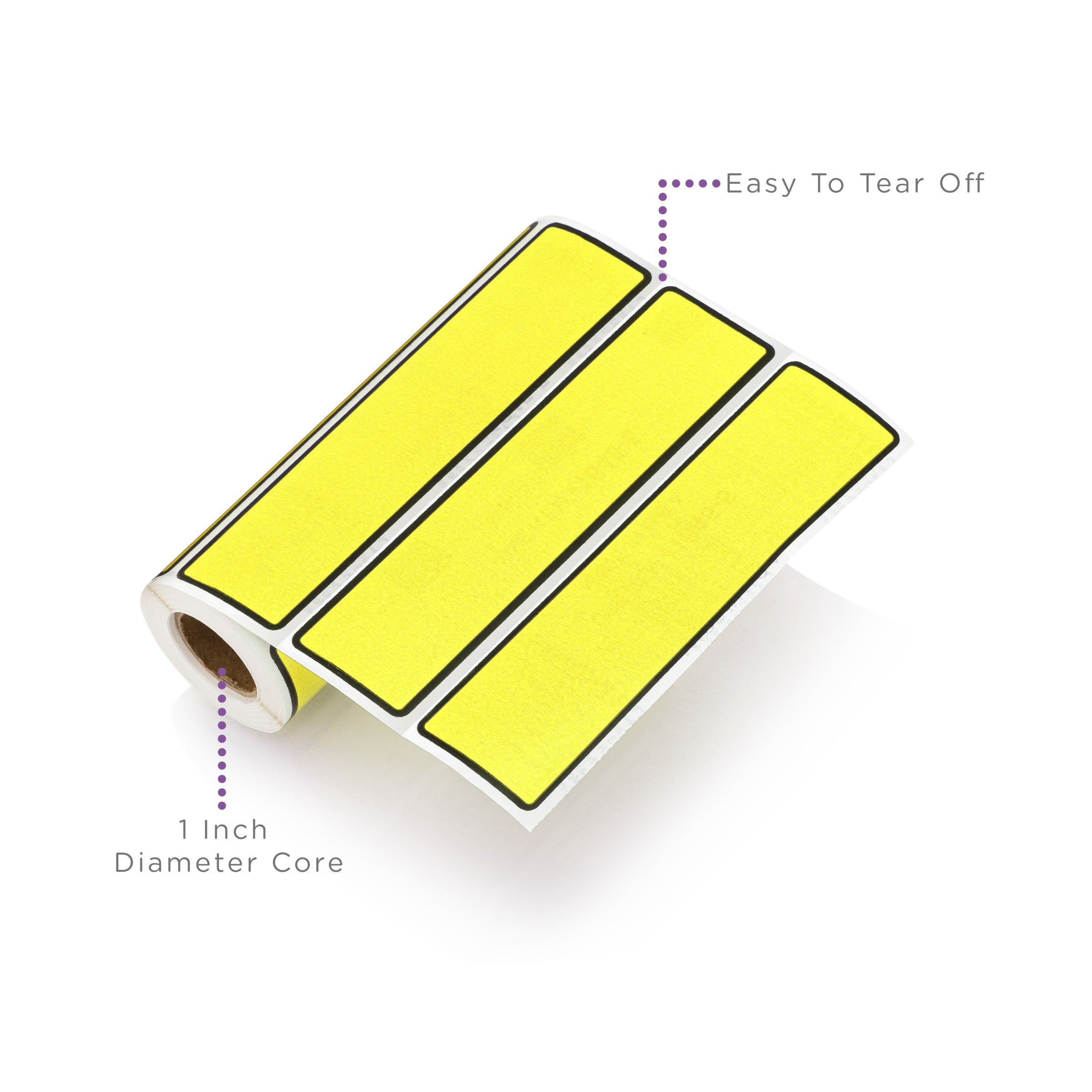 Blank ID Labels for 1.5-4" Ring Binder Spines – Roll of 200