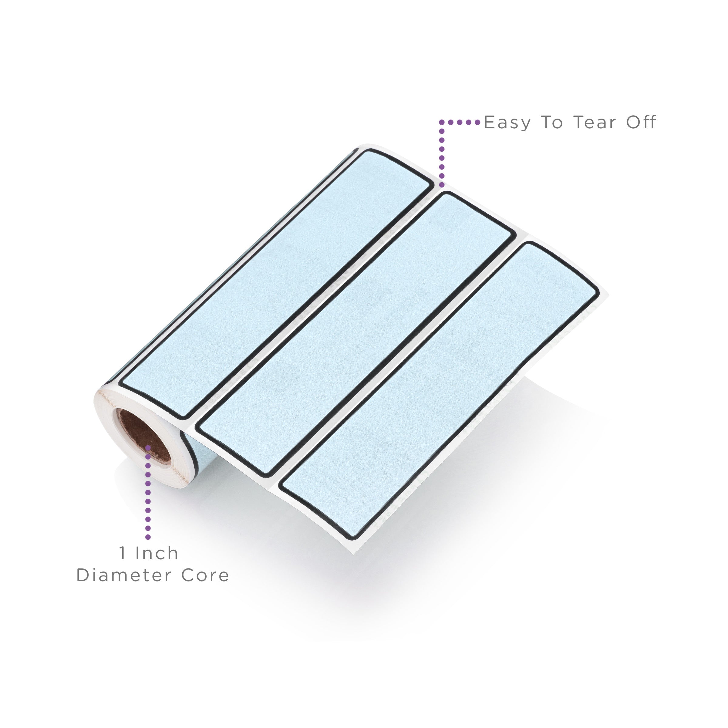 Blank ID Labels for 1.5-4" Ring Binder Spines – Roll of 200
