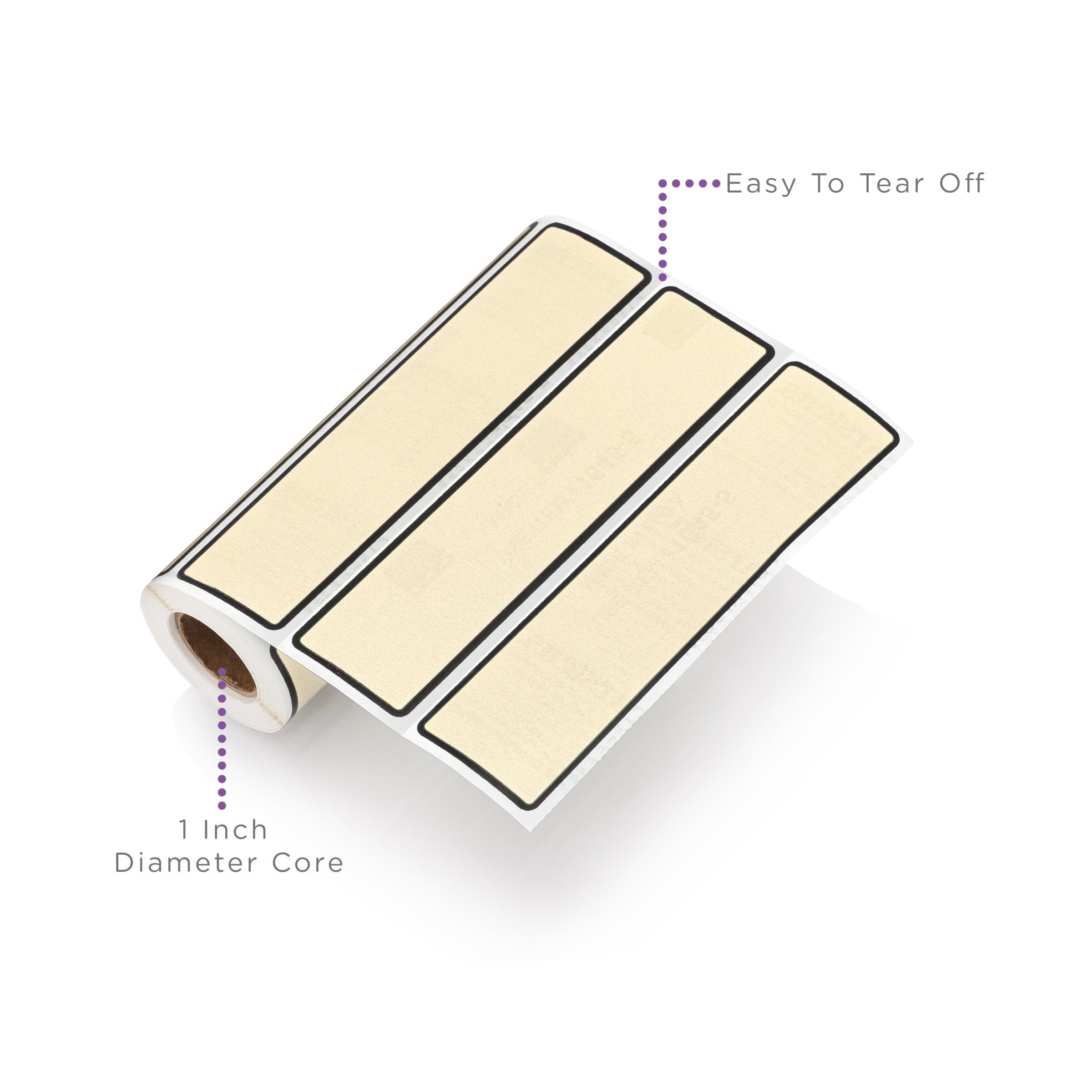 Blank ID Labels for 1.5-4" Ring Binder Spines – Roll of 200