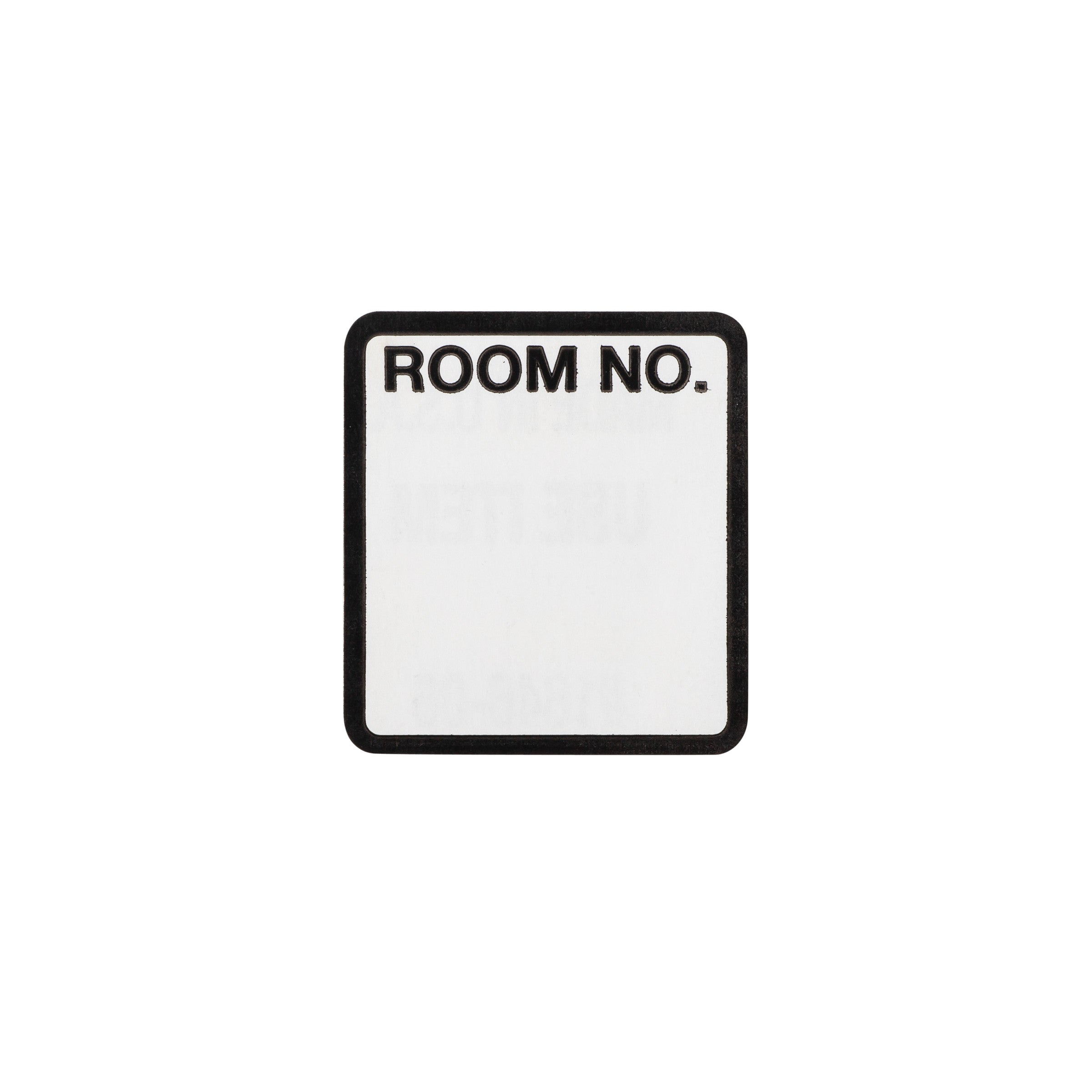 Room Number Alert and Instruction Labels, White, W1.5" x H1.375" (Roll of 200)